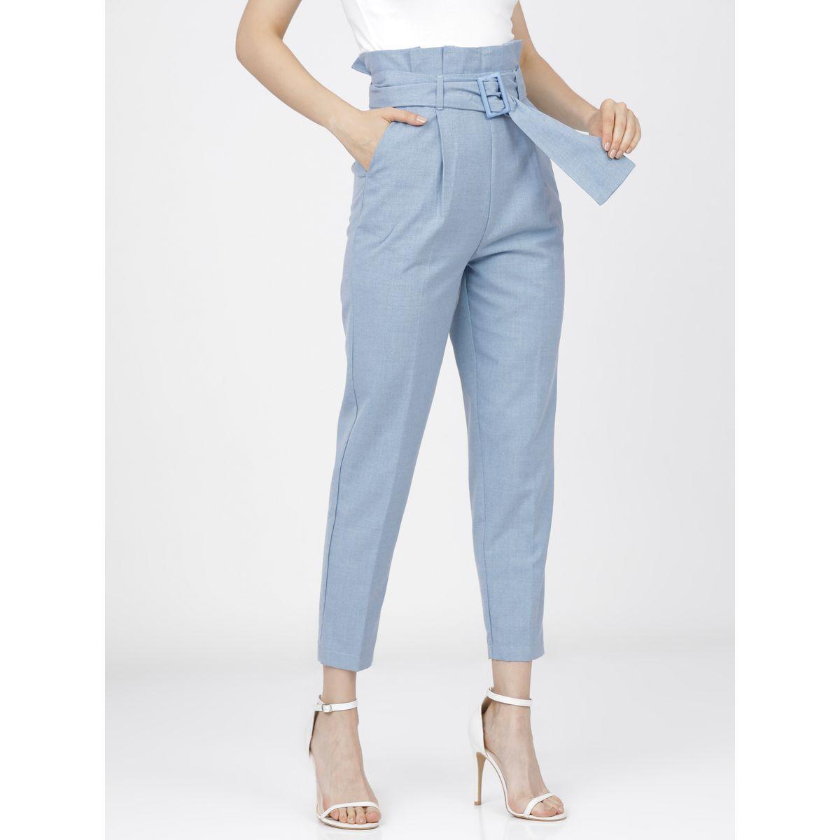 Tokyo Talkies X Styli Paperbag Waist Belted Trouser-women-clothing-bottoms-trousers-image-6