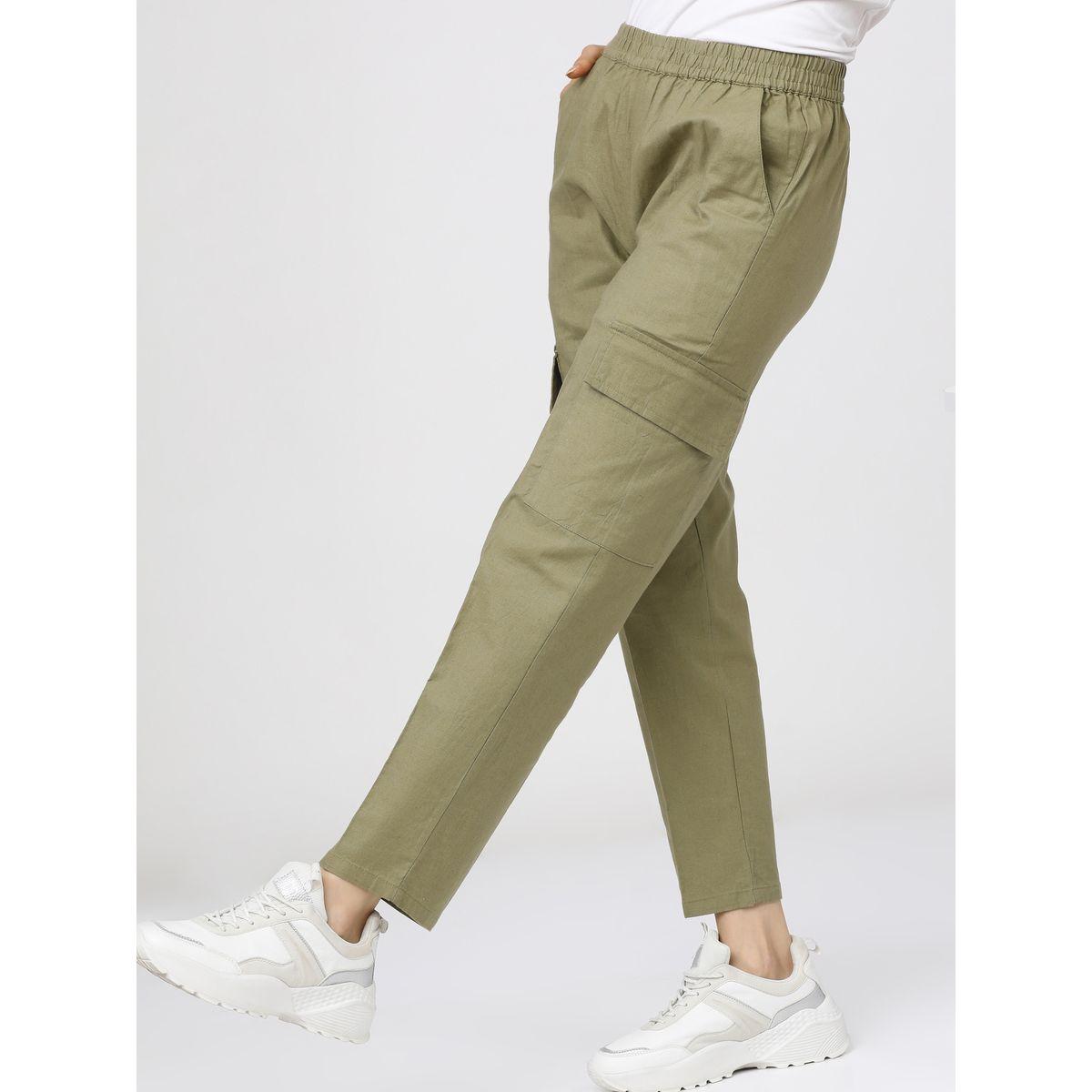بنطال كارجو بقصة مستقيمة طوكيو توكيز × ستايلي-women-clothing-bottoms-trousers-image-1