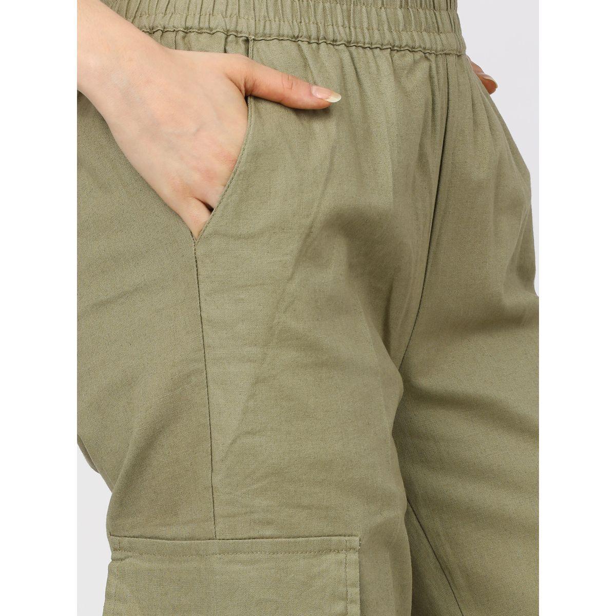 بنطال كارجو بقصة مستقيمة طوكيو توكيز × ستايلي-women-clothing-bottoms-trousers-image-4