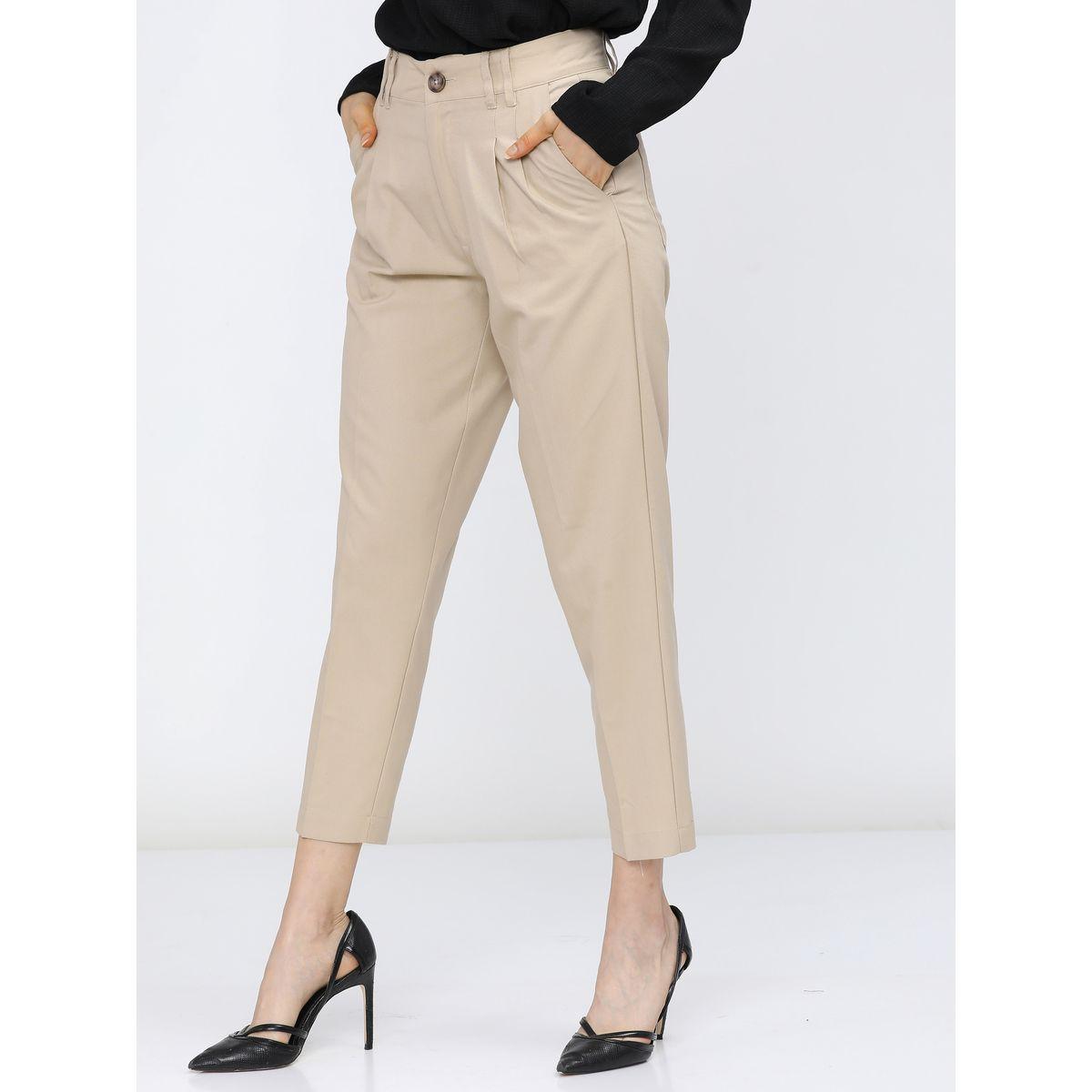 Tokyo Talkies X Styli High Rise Tapered Fit Trousers-women-clothing-bottoms-trousers-image-1