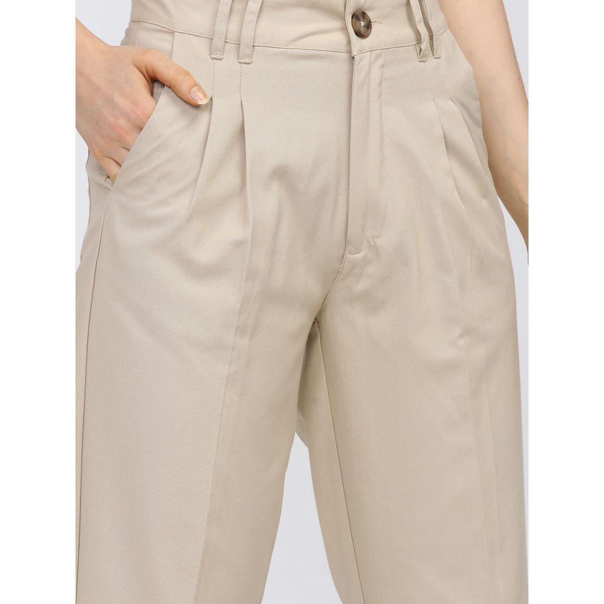 بنطال كاجوال بقصة مريحة طوكيو توكيز × ستايلي-women-clothing-bottoms-trousers-image-4