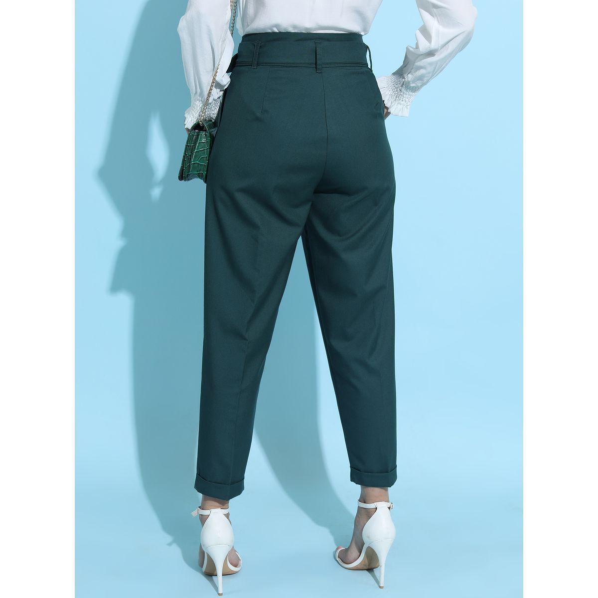 Tokyo Talkies X Styli Belted Chinos Trouser-women-clothing-bottoms-trousers-image-3