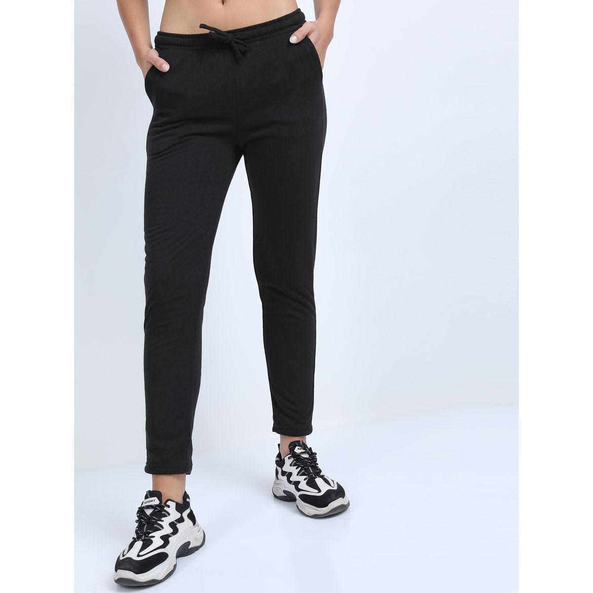 Tokyo Talkies X Styli Solid Knit Jogger with Drawstring-women-clothing-bottoms-joggers-image-1