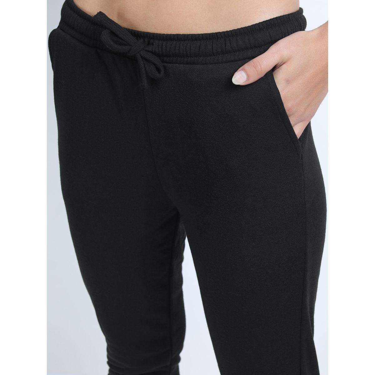 Tokyo Talkies X Styli Solid Knit Jogger with Drawstring-women-clothing-bottoms-joggers-image-4