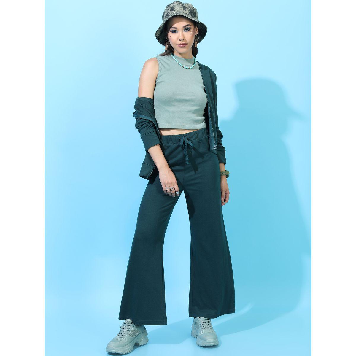 Tokyo Talkies X Styli Drawstring Waistband Flared Sweatpant-women-clothing-bottoms-trousers-image-2