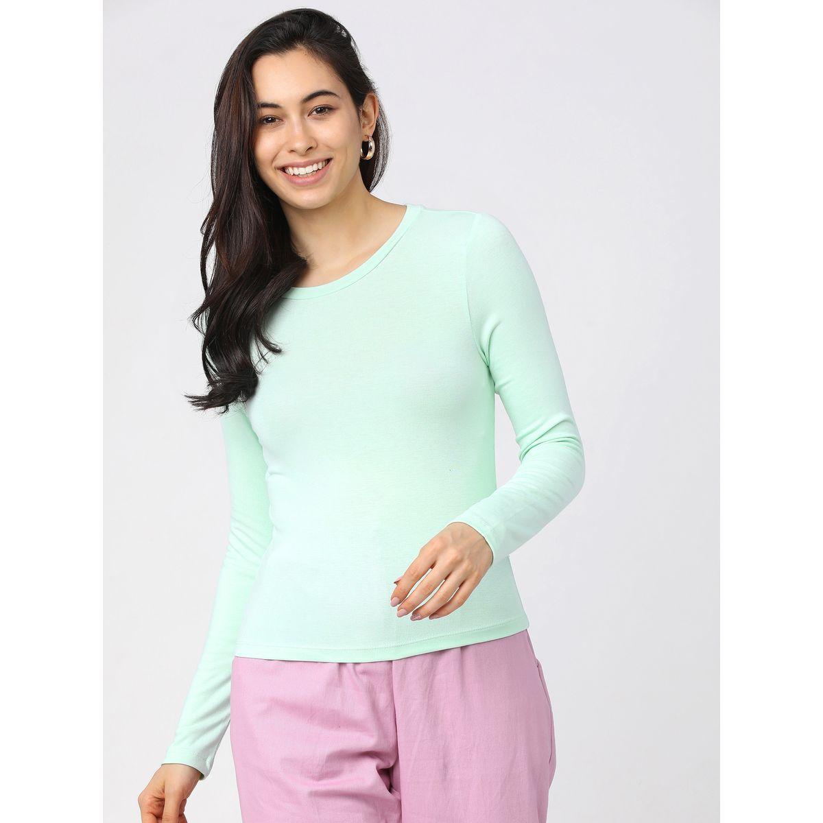 Tokyo Talkies X Styli Solid Long Sleeves Top-women-clothing-shirtsandblouses-blouses-image-1