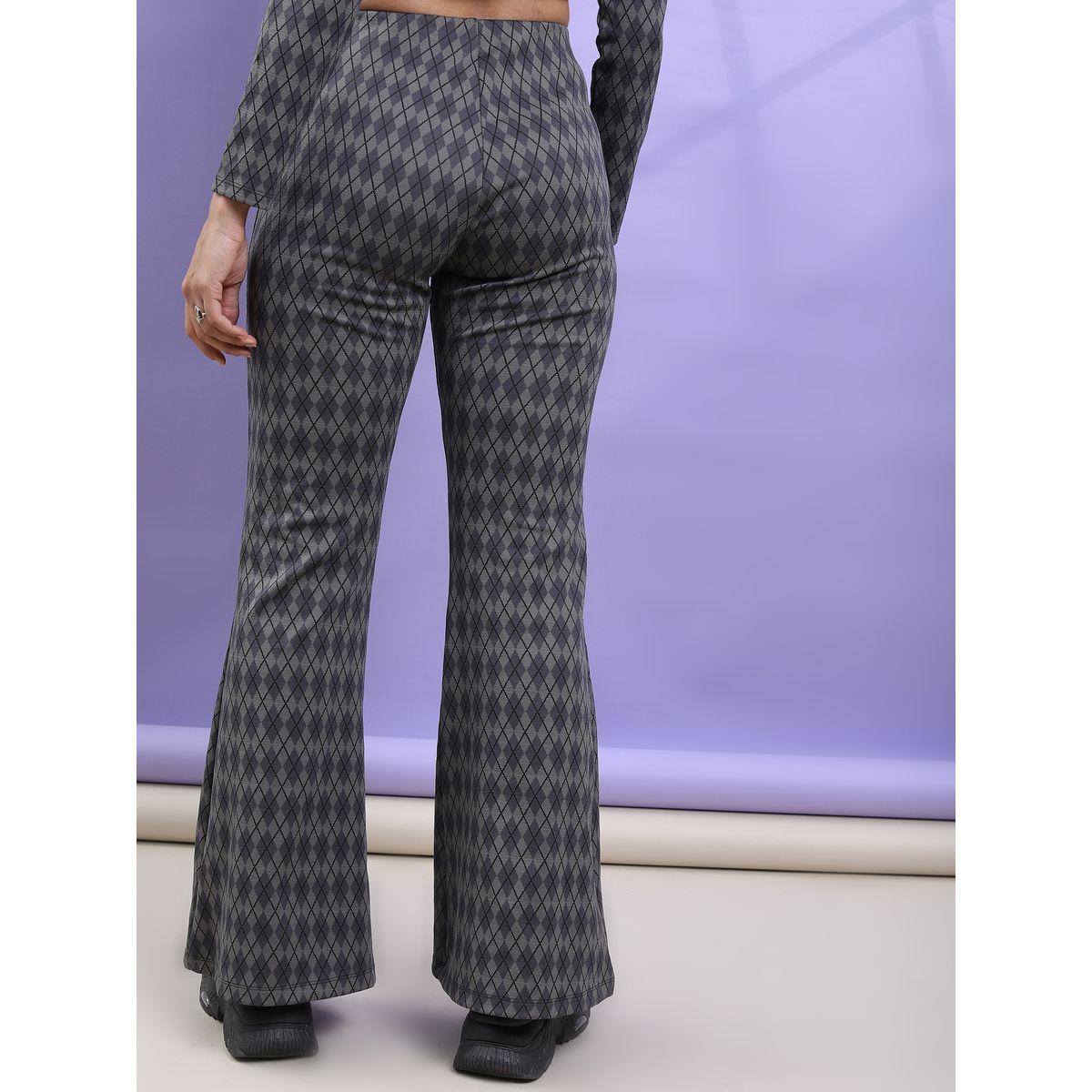 Tokyo Talkies X Styli Diamond AOP Flared Pant-women-clothing-bottoms-trousers-image-3