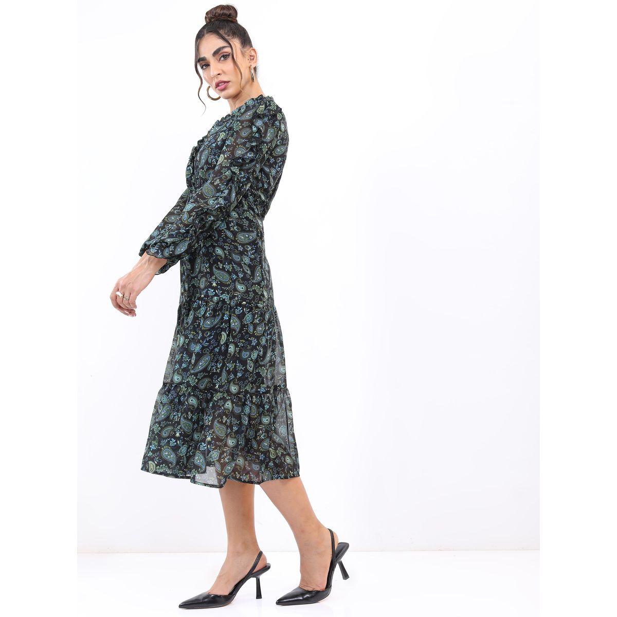 فستان ميدي مطبع بطبعات بيزلي طوكيو توكيز × ستايلي-women-clothing-dresses-image-2