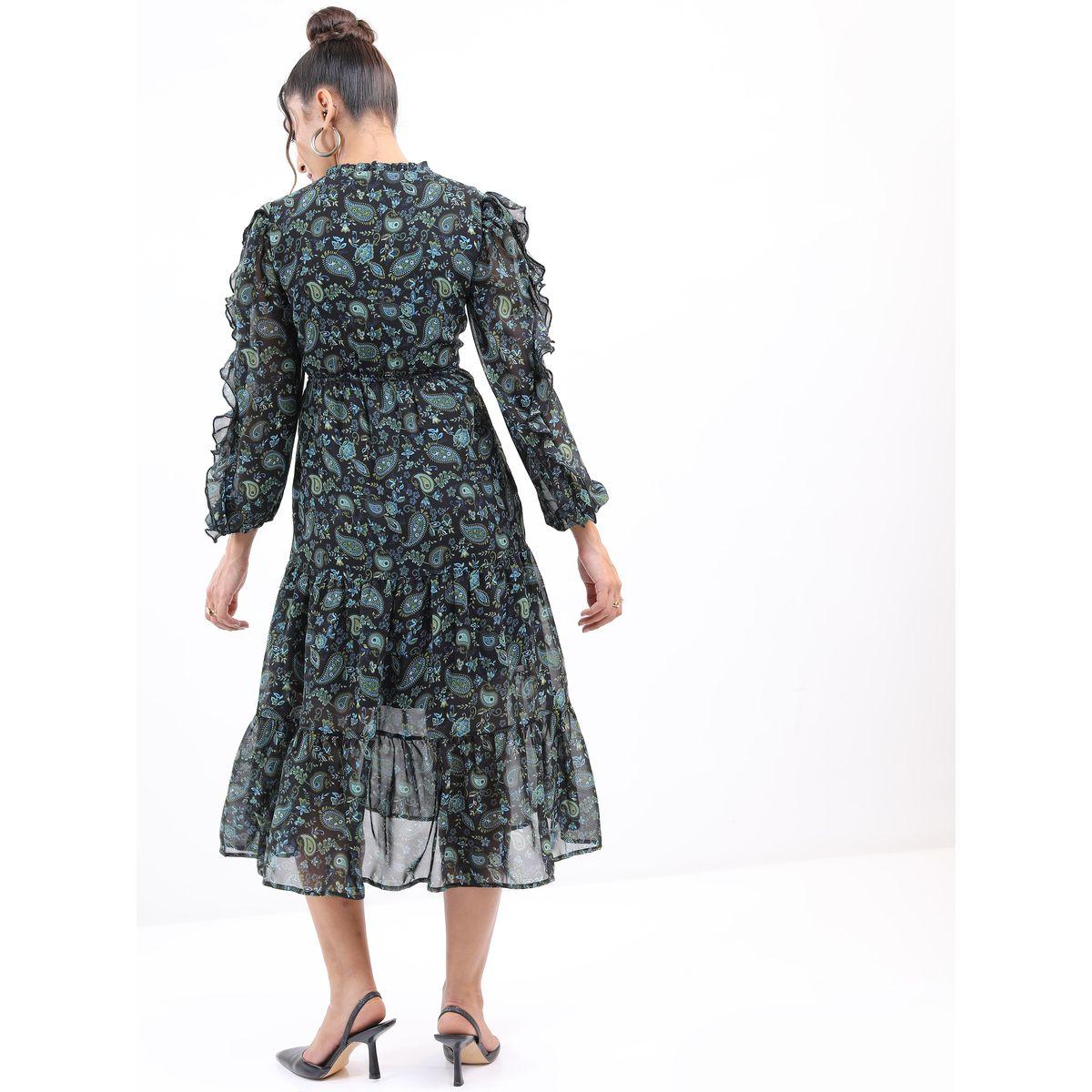 فستان ميدي مطبع بطبعات بيزلي طوكيو توكيز × ستايلي-women-clothing-dresses-image-3
