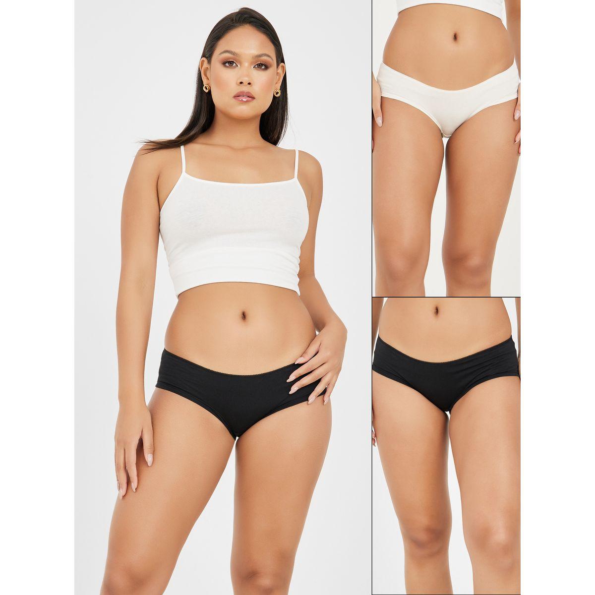 Styli Essentials Pack of 2 - Cotton Solid Shorts-women-clothing-lingerie-panties-image-1