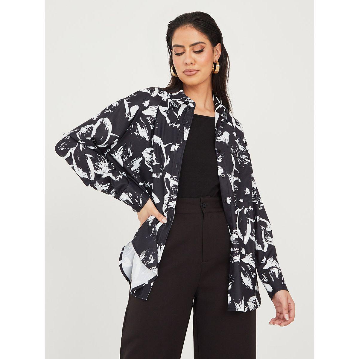 Styli Limited All Over Print Longline Shirt-women-clothing-shirtsandblouses-shirts-image-1