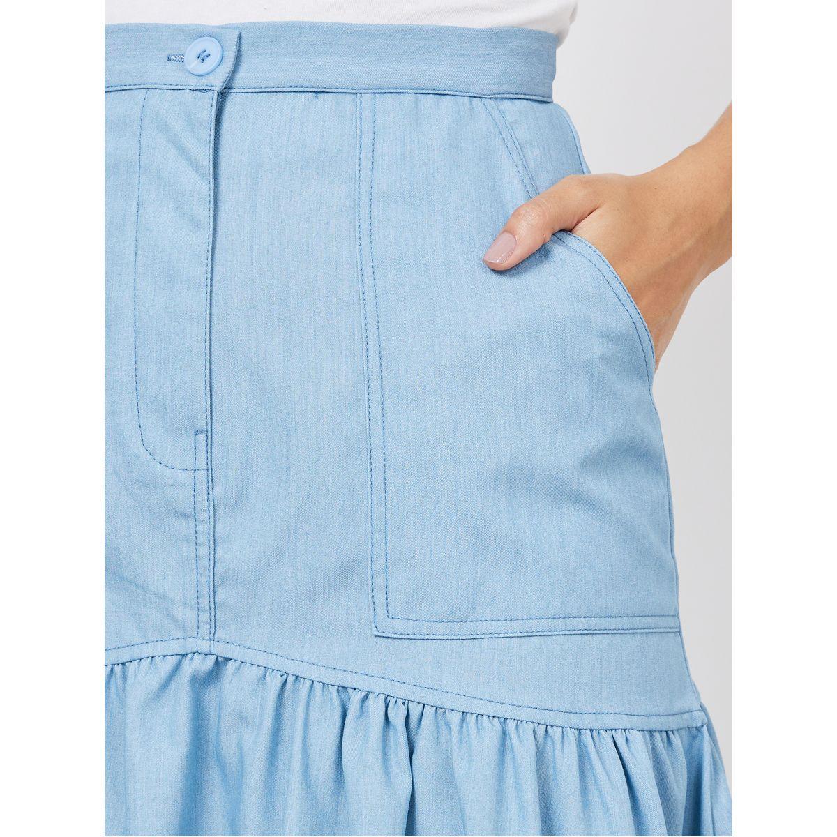 Styli Limited Denim Flared Midi Skirt-women-clothing-bottoms-skirts-image-3