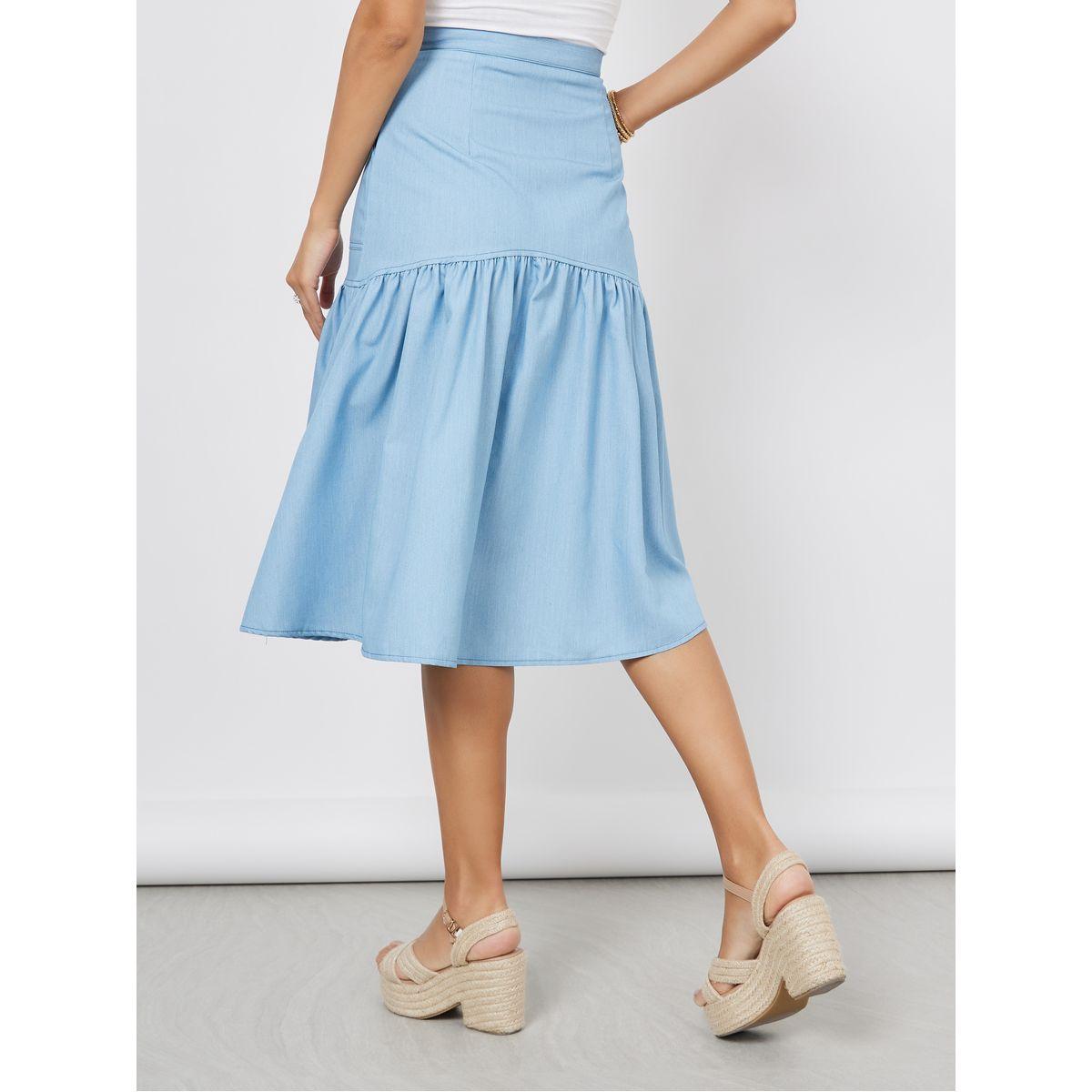 Styli Limited Denim Flared Midi Skirt-women-clothing-bottoms-skirts-image-4