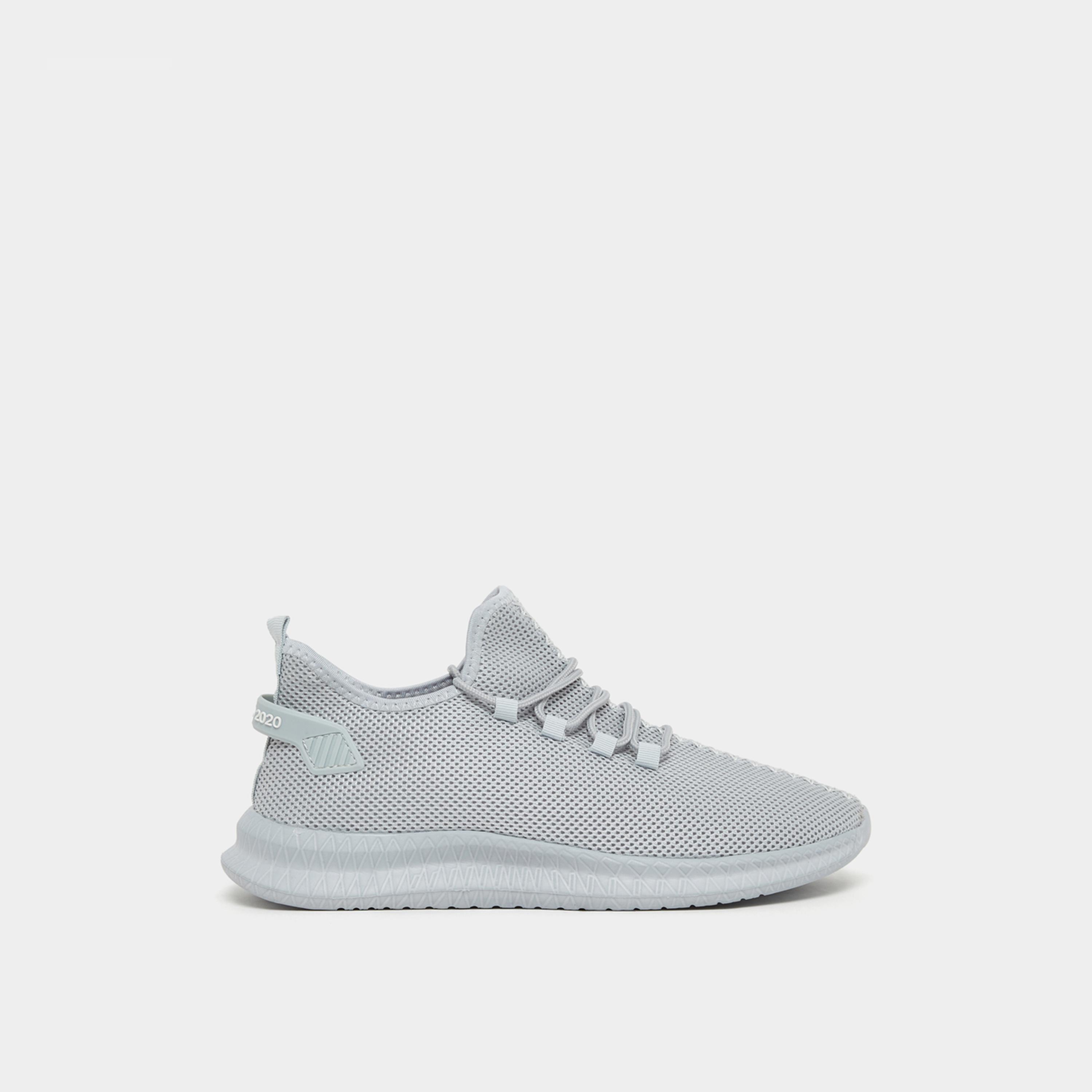 Styli Textured Knit Lace Up Sneakers-men-shoes-sneakers-image-1