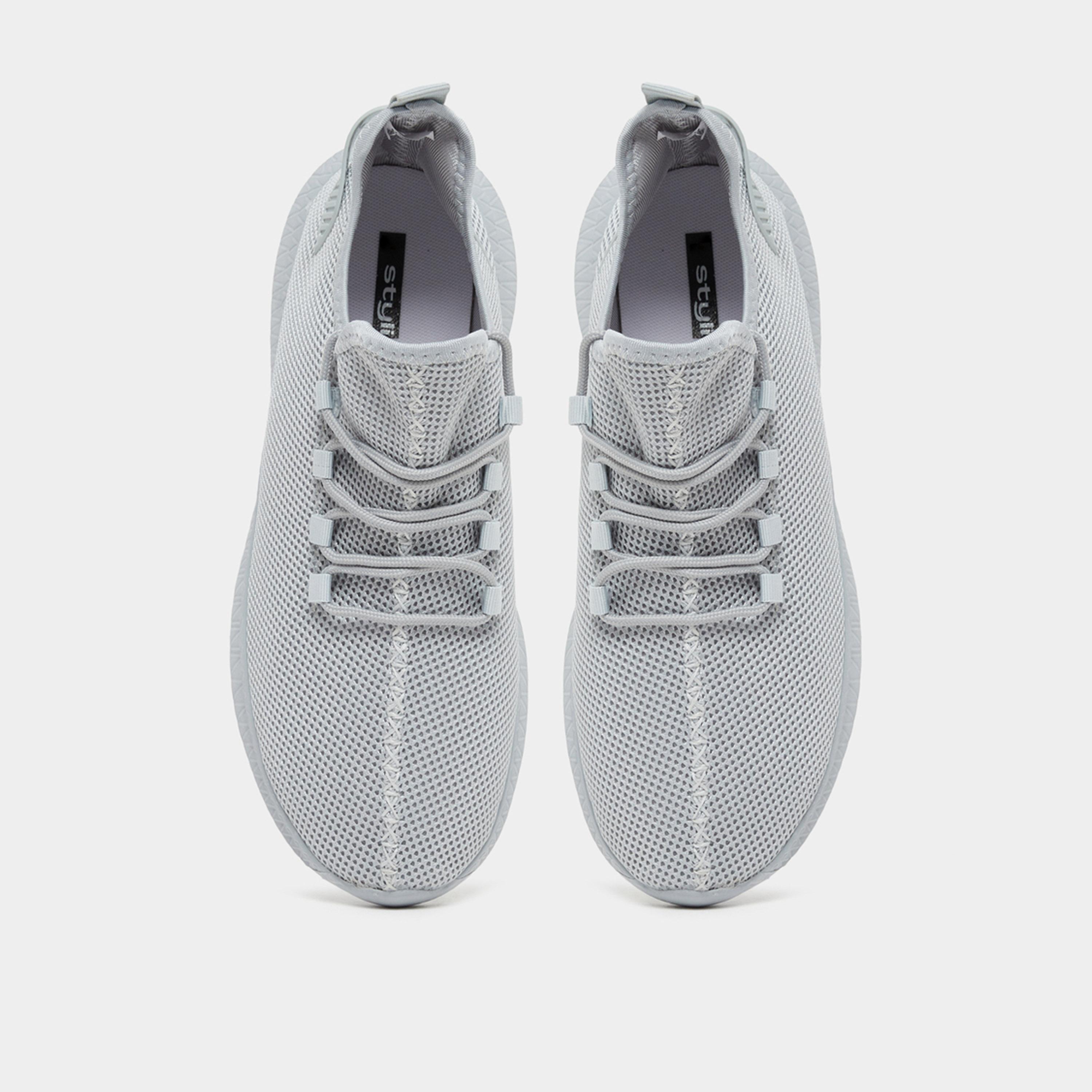Styli Textured Knit Lace Up Sneakers-men-shoes-sneakers-image-5