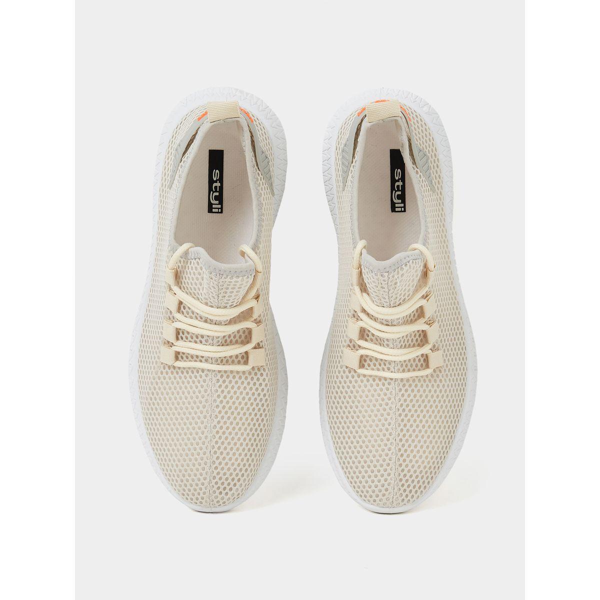 Styli Knit Slip On Lace Up Sneakers with Back Strap-men-shoes-sneakers-image-5