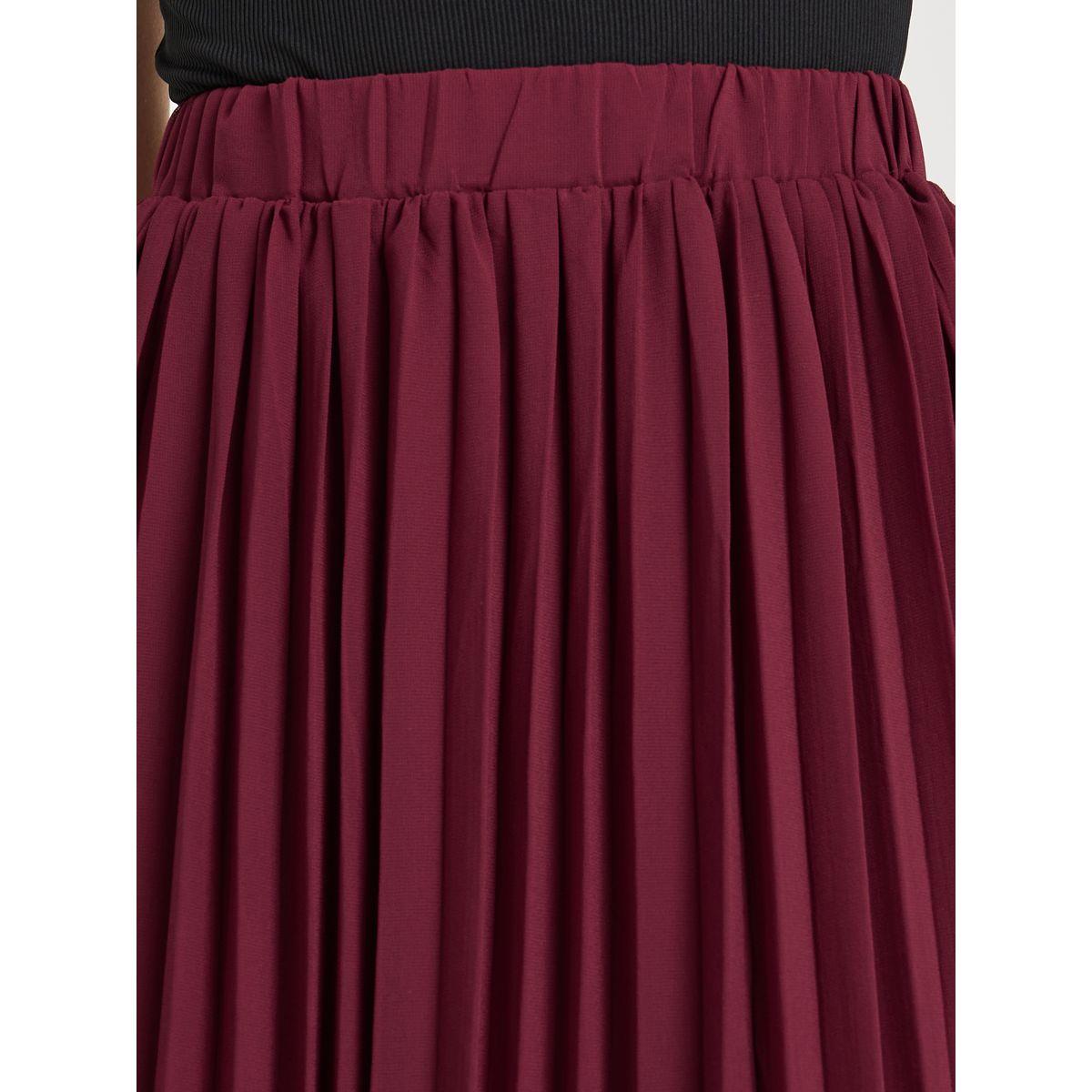 Styli Pleated A-Line Maxi Skirt-women-clothing-bottoms-skirts-image-3