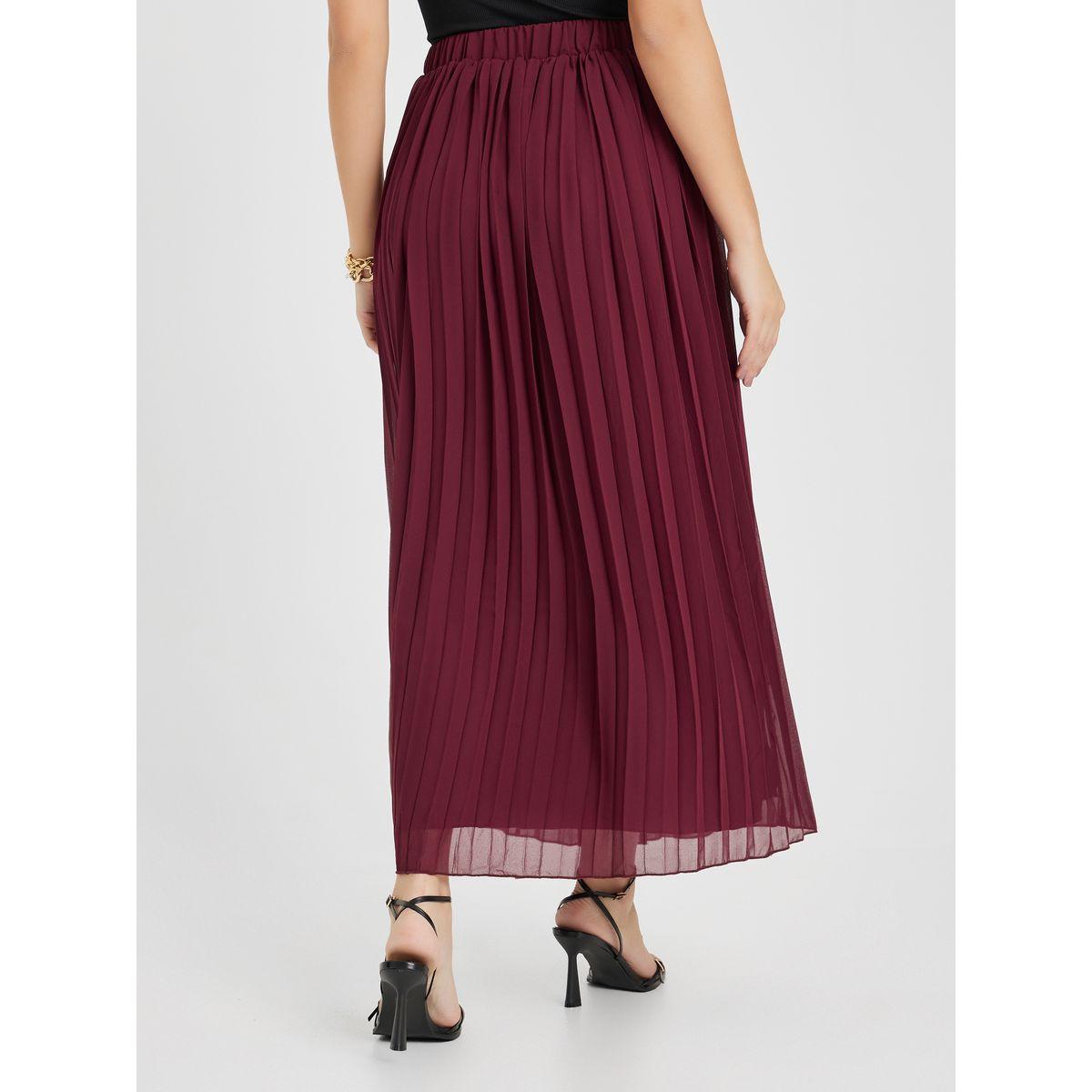 Styli Pleated A-Line Maxi Skirt-women-clothing-bottoms-skirts-image-4
