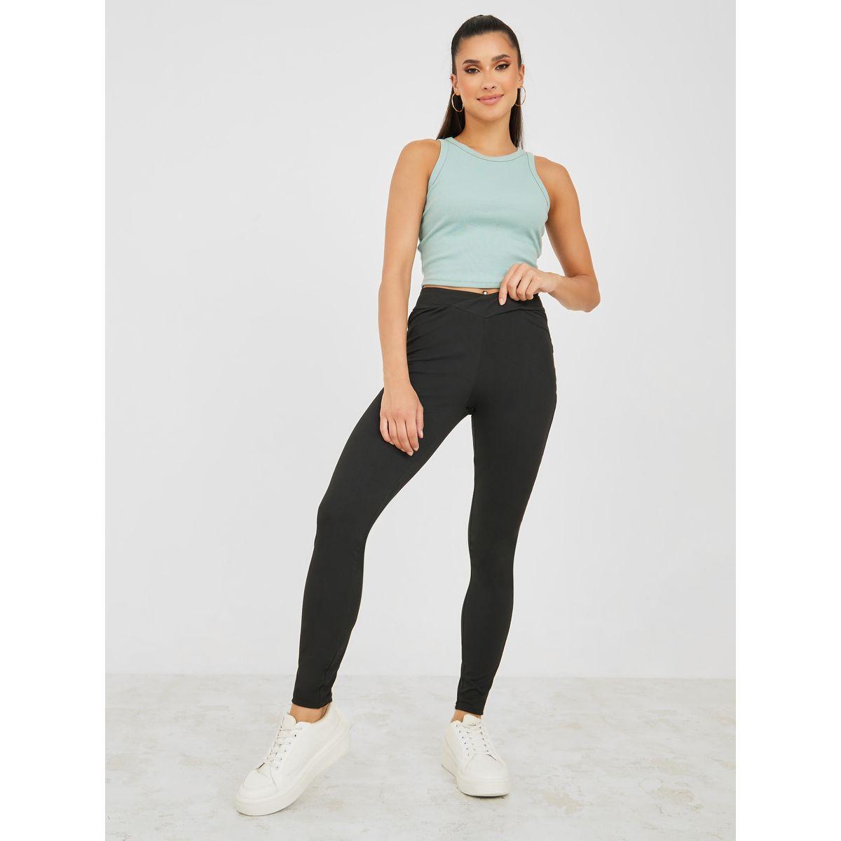 Styli Solid Skinny Fit Leggings-women-clothing-bottoms-leggings-image-1