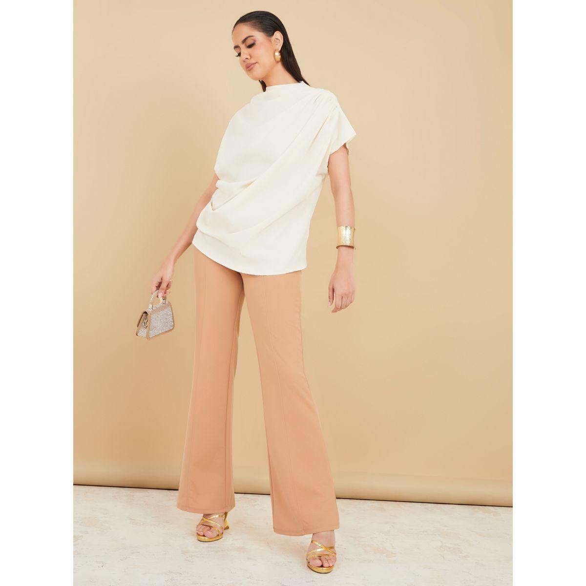 Styli High Neck Draped Regular Fit Blouse-women-clothing-shirtsandblouses-blouses-image-2