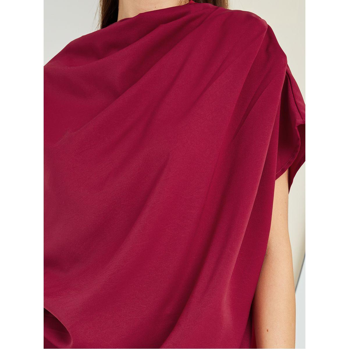 Styli High Neck Draped Detail Regular Fit Blouse-women-clothing-shirtsandblouses-blouses-image-3