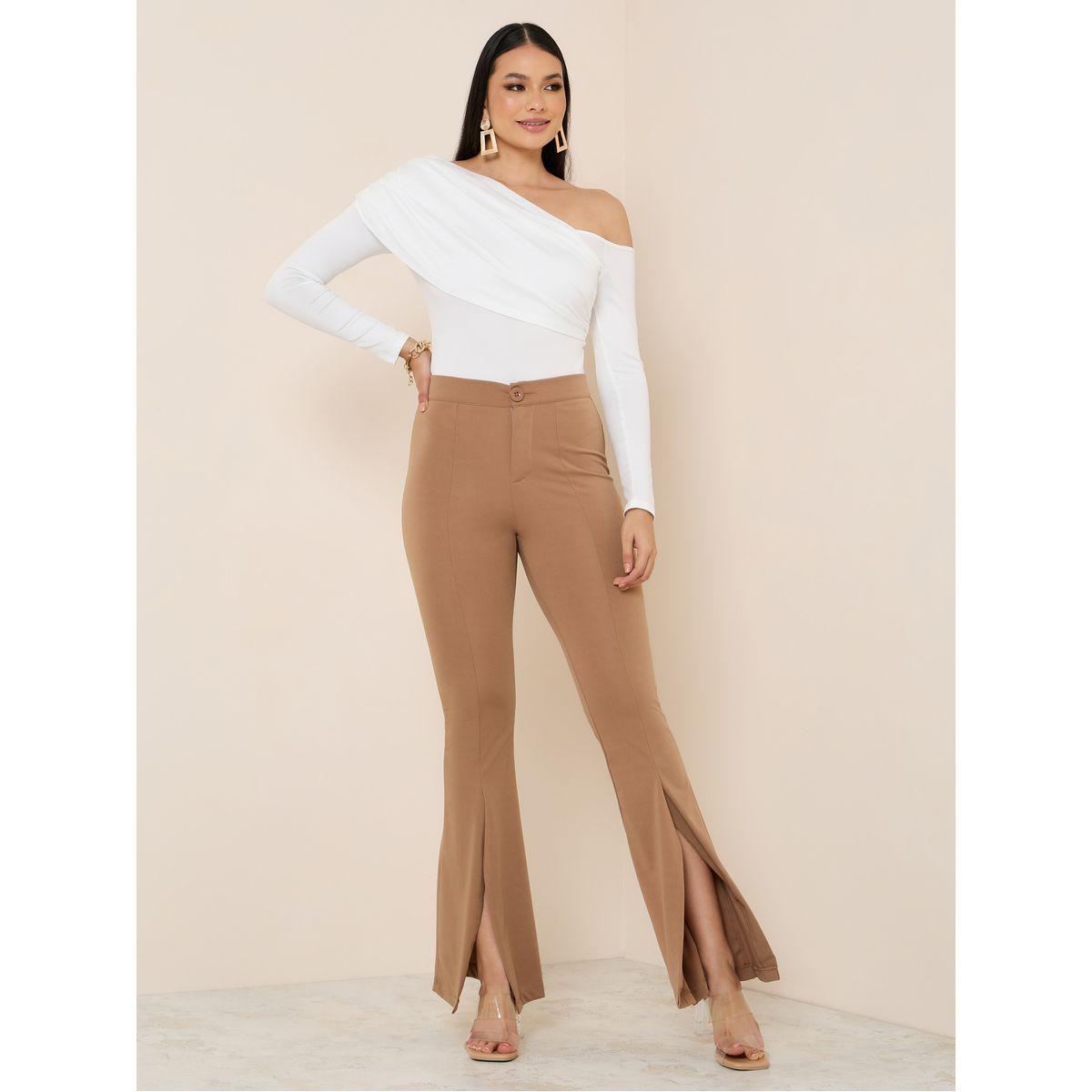 Styli Asymmetric Neck Fitted Bodysuit-women-clothing-shirtsandblouses-blouses-image-2