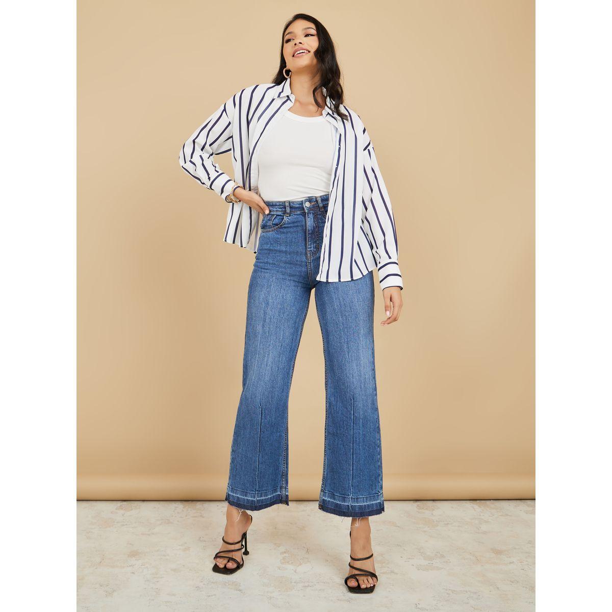 Styli Striped Drop Shoulder Boxy Fit Shirt-women-clothing-shirtsandblouses-shirts-image-2