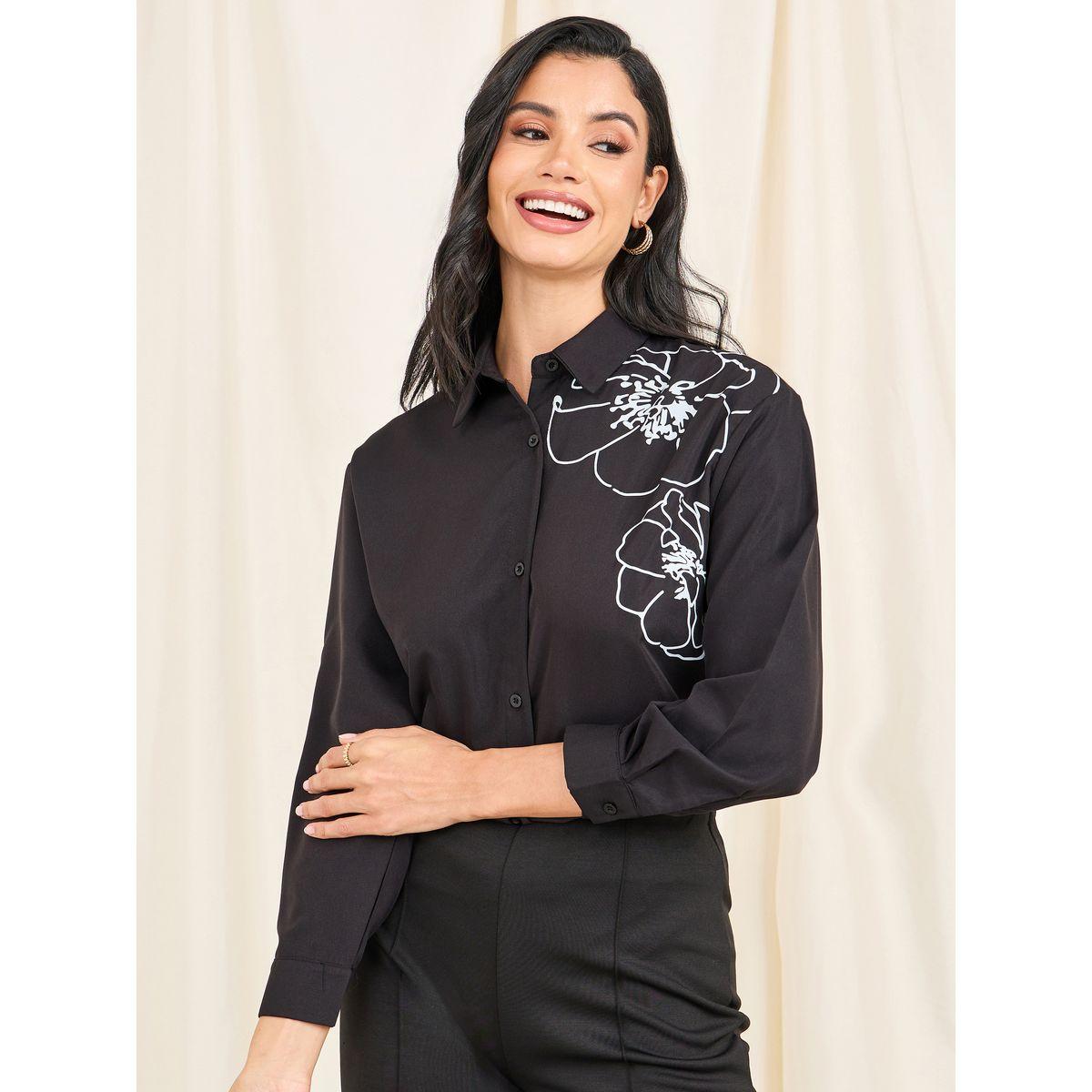 بلوزة واسعة مطبعة بزهور-women-clothing-shirtsandblouses-shirts-image-1