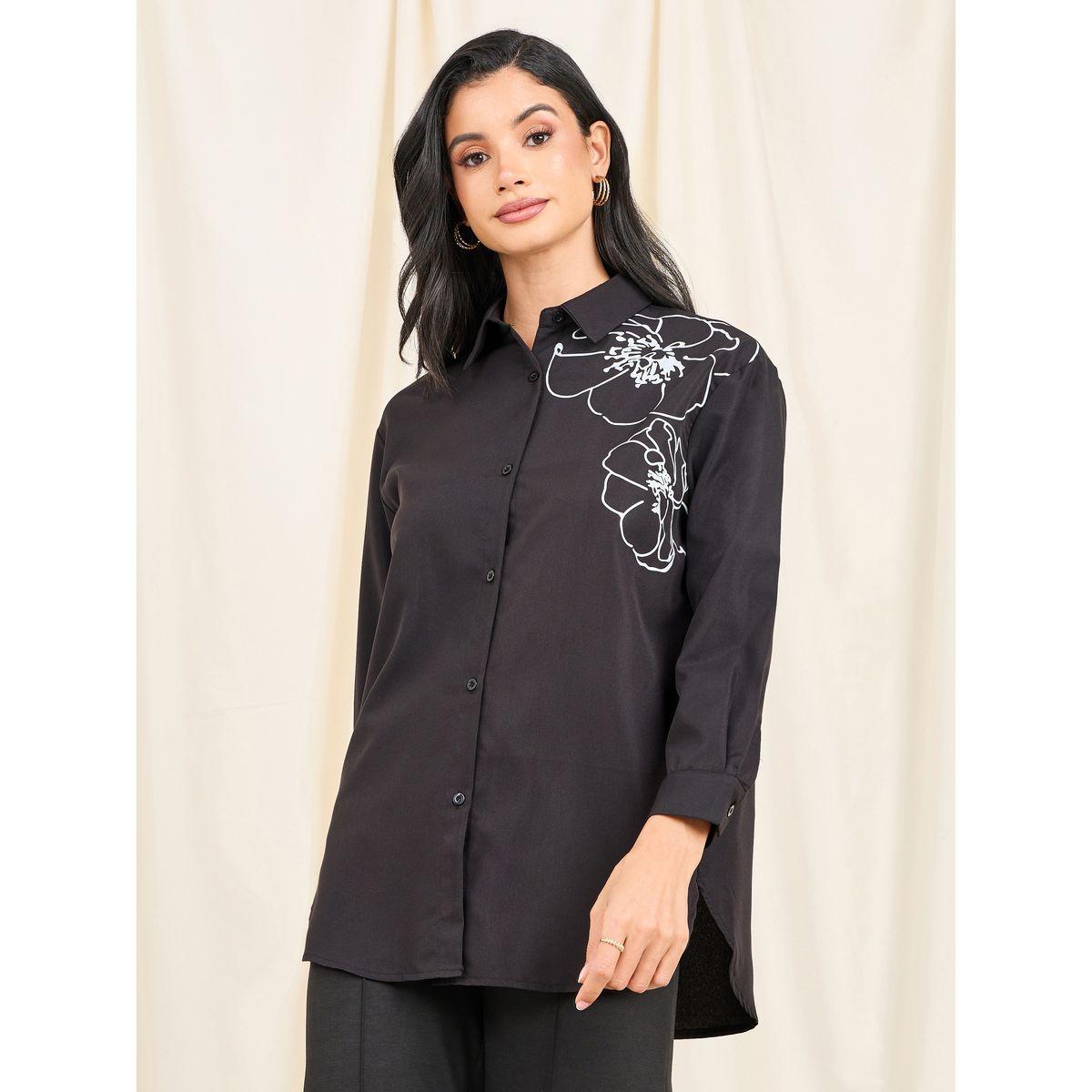 Styli Limited Oversized Floral Print Longline Shirt-women-clothing-shirtsandblouses-shirts-image-3