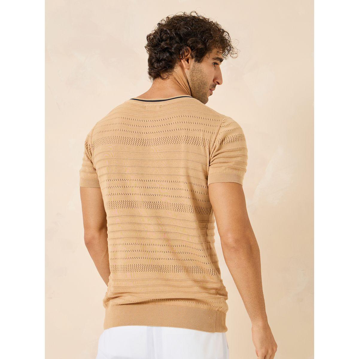 تيشيرت محبوك بقصة عادية-men-clothing-tshirtsandpolos-tshirts-image-5