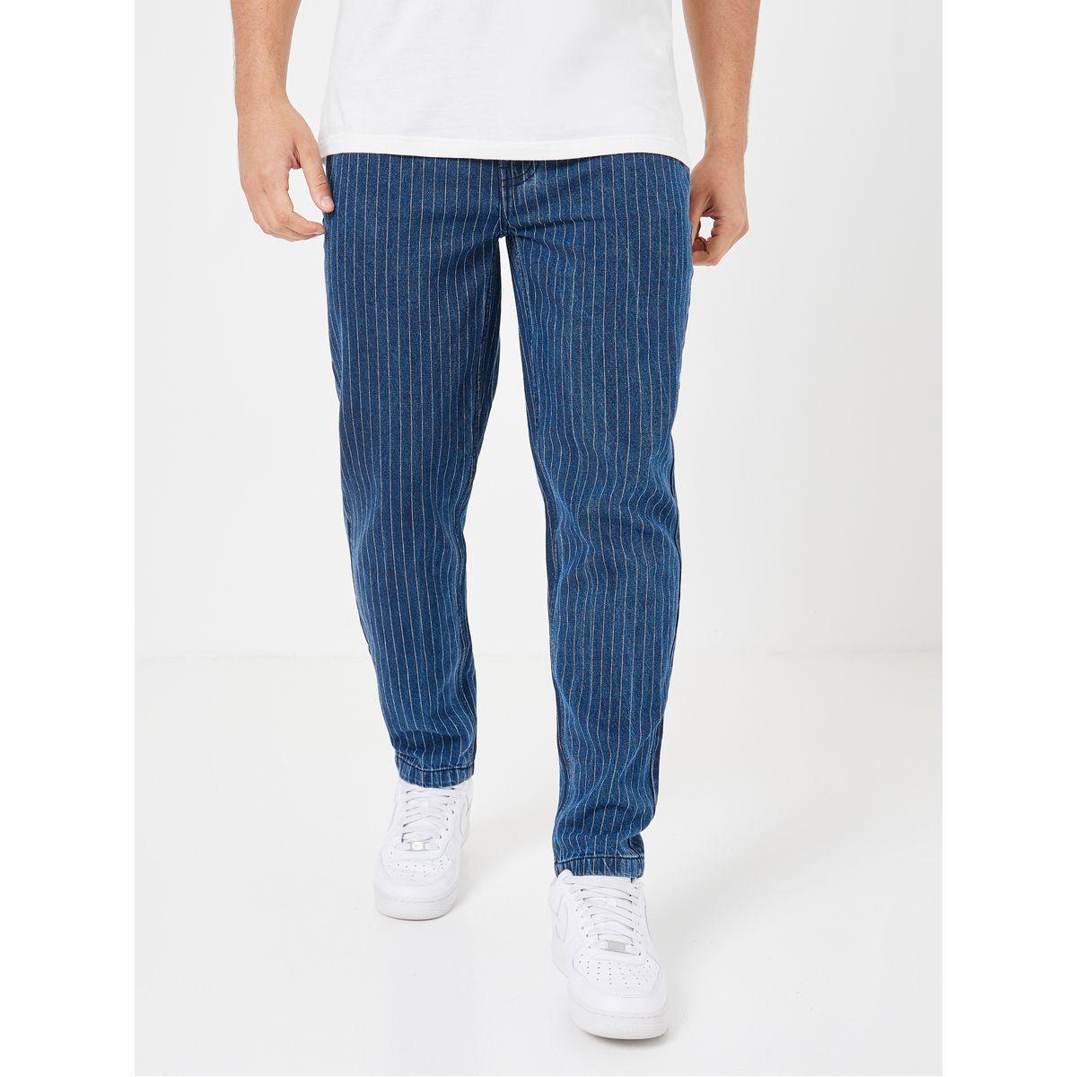 جينز مخطط بقصة عادية-men-clothing-bottoms-jeans-image-1