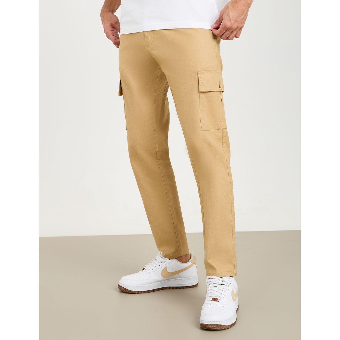 بنطال كارجو بقصة مريحة-men-clothing-bottoms-trousersandchinos-trousers-image-1