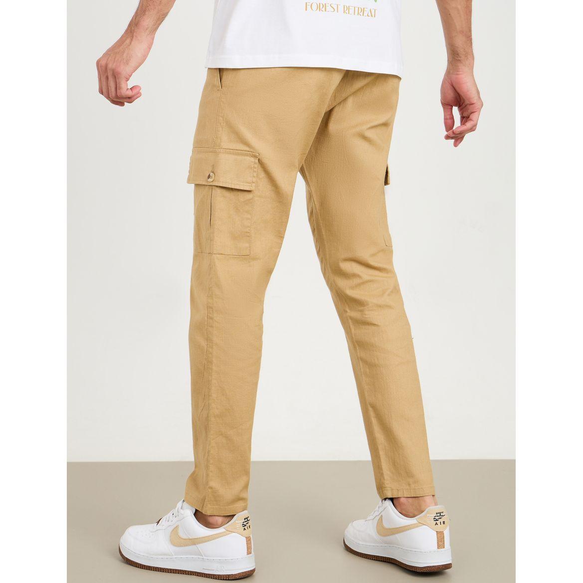 بنطال كارجو بقصة مريحة-men-clothing-bottoms-trousersandchinos-trousers-image-4