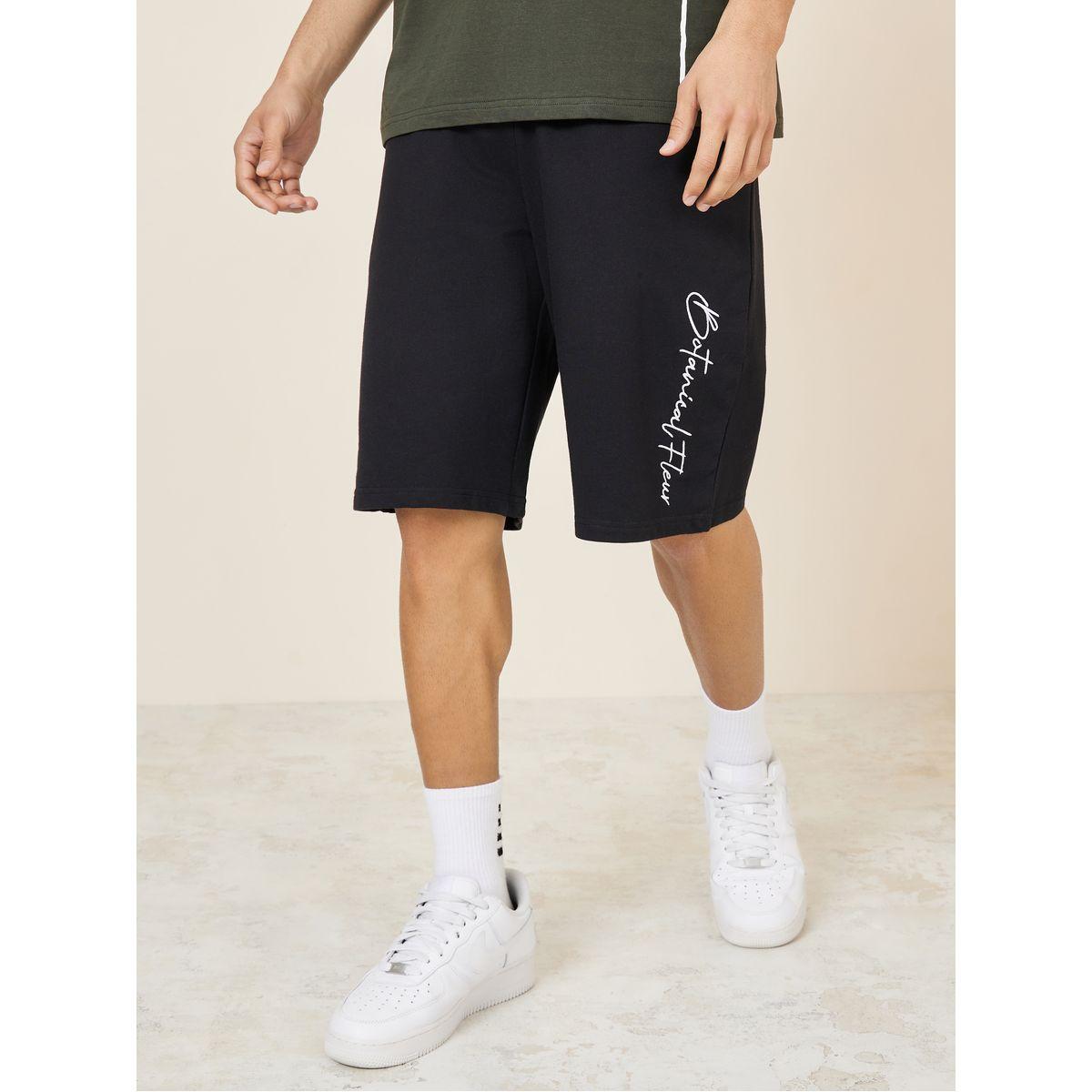 Styli Limited Slogan Print Oversized Shorts-men-clothing-bottoms-shorts-image-1