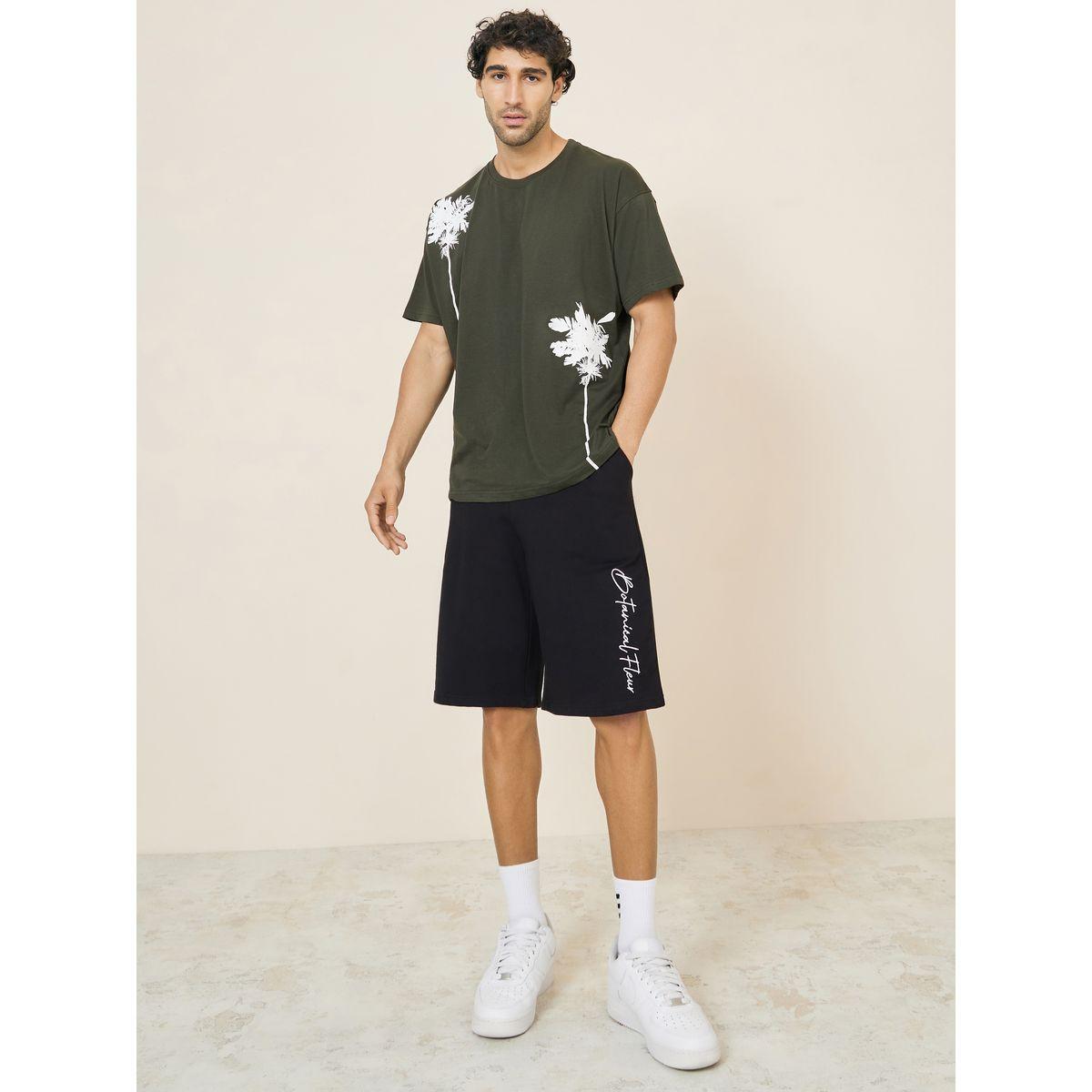 Styli Limited Slogan Print Oversized Shorts-men-clothing-bottoms-shorts-image-2