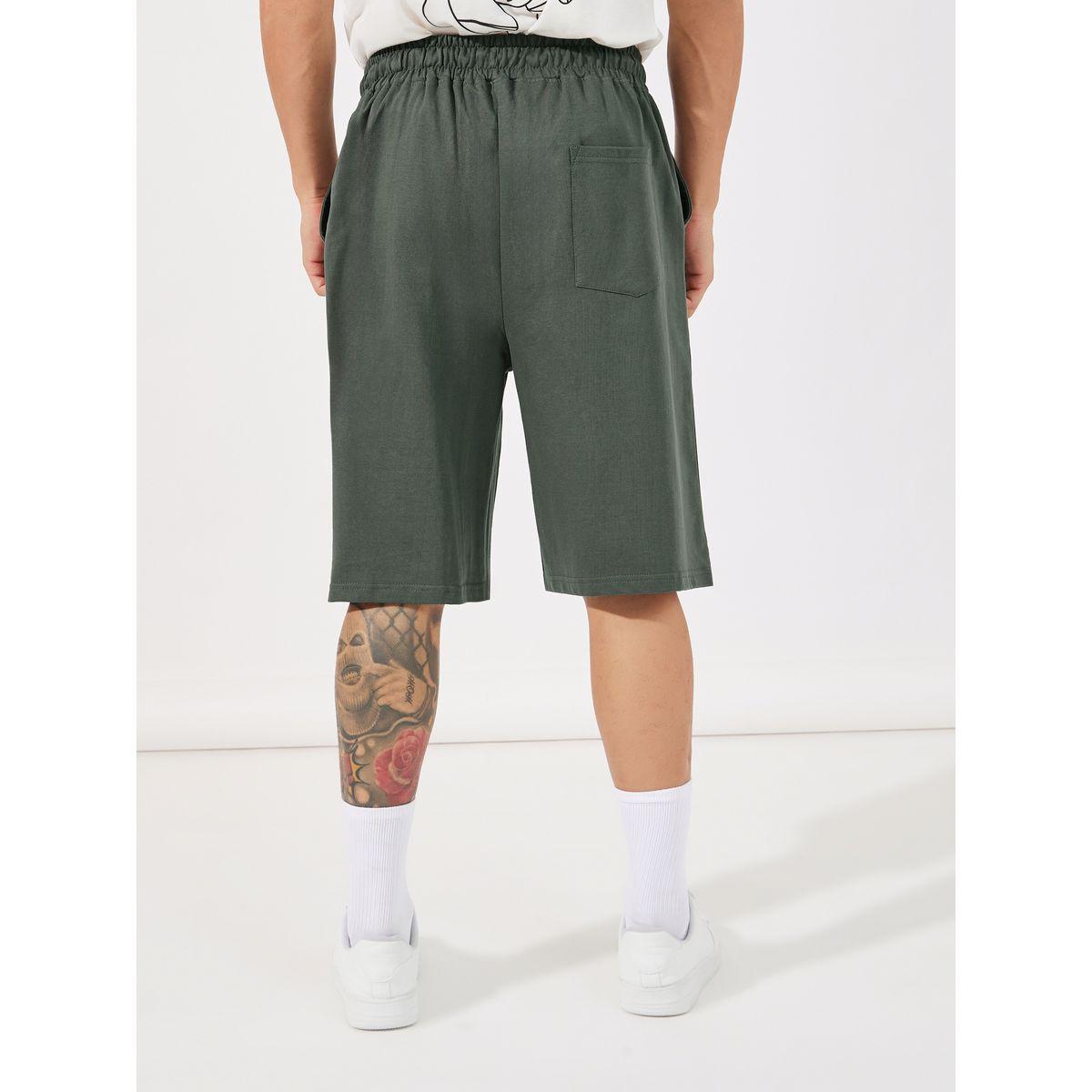 Styli Slogan Embroidery Oversized Shorts-men-clothing-bottoms-shorts-image-5