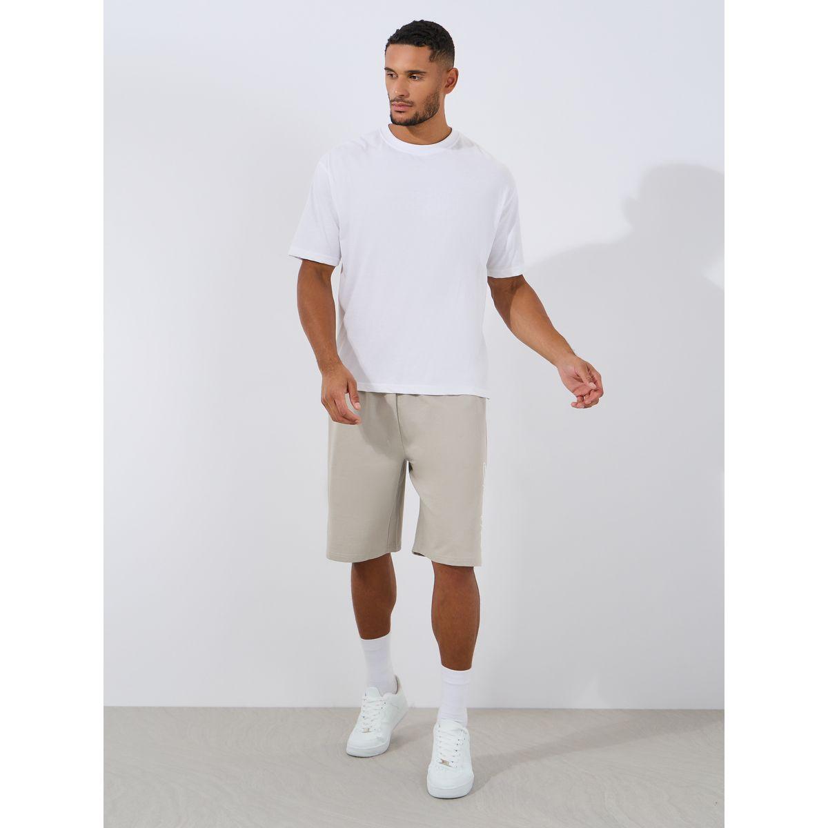 Styli Slogan Print Oversized Shorts-men-clothing-bottoms-shorts-image-2