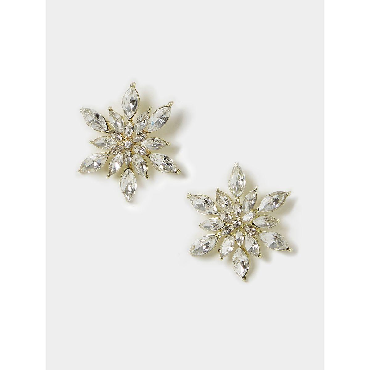 Styli Rhinestone Earrings-women-watchesandjewellery-jewellery-earrings-image-1