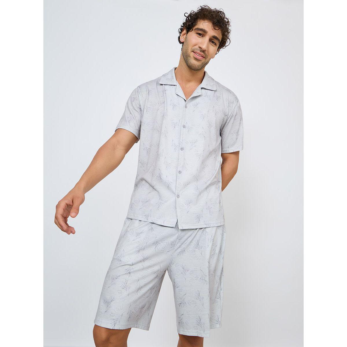 طقم نوم من ( شورت + قميص )-men-clothing-nightwear-sets-image-1