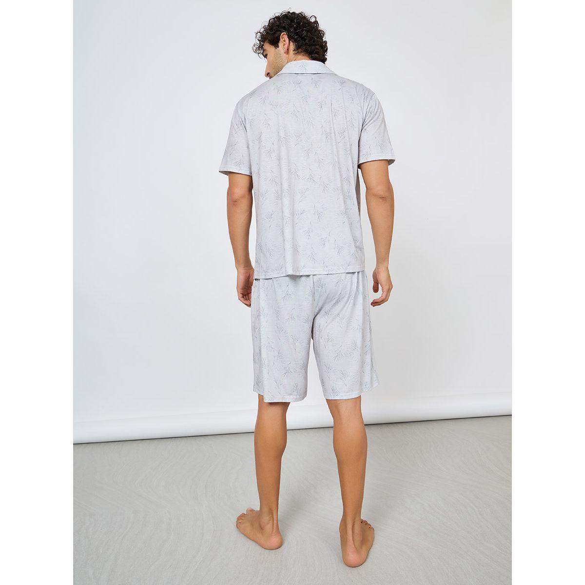 Styli Unwind All Over Print Shirt & Shorts Sleep Set-men-clothing-nightwear-sets-image-6