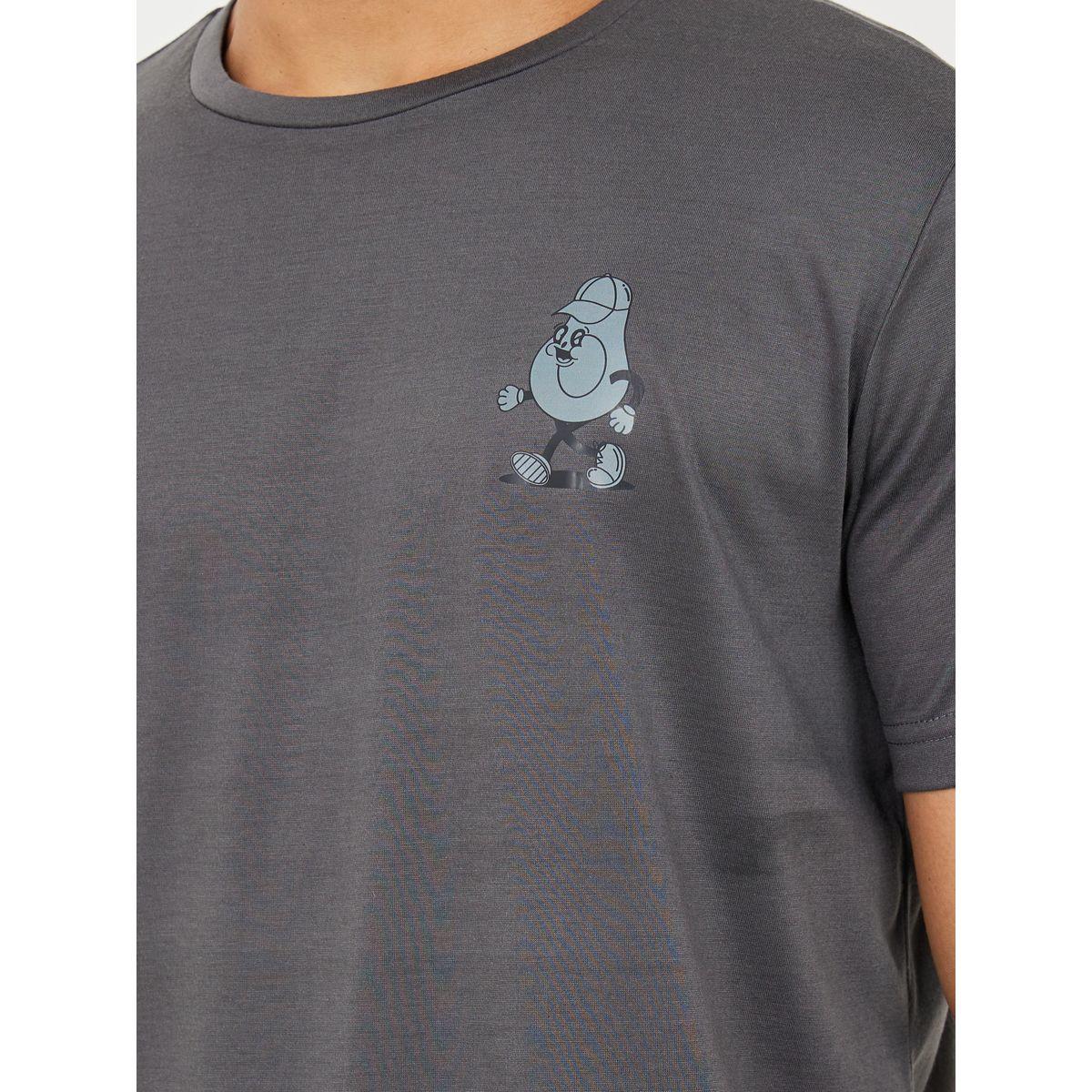 Styli Unwind Minimal Print T-Shirt & Short with Pocket Set-men-clothing-nightwear-sets-image-3