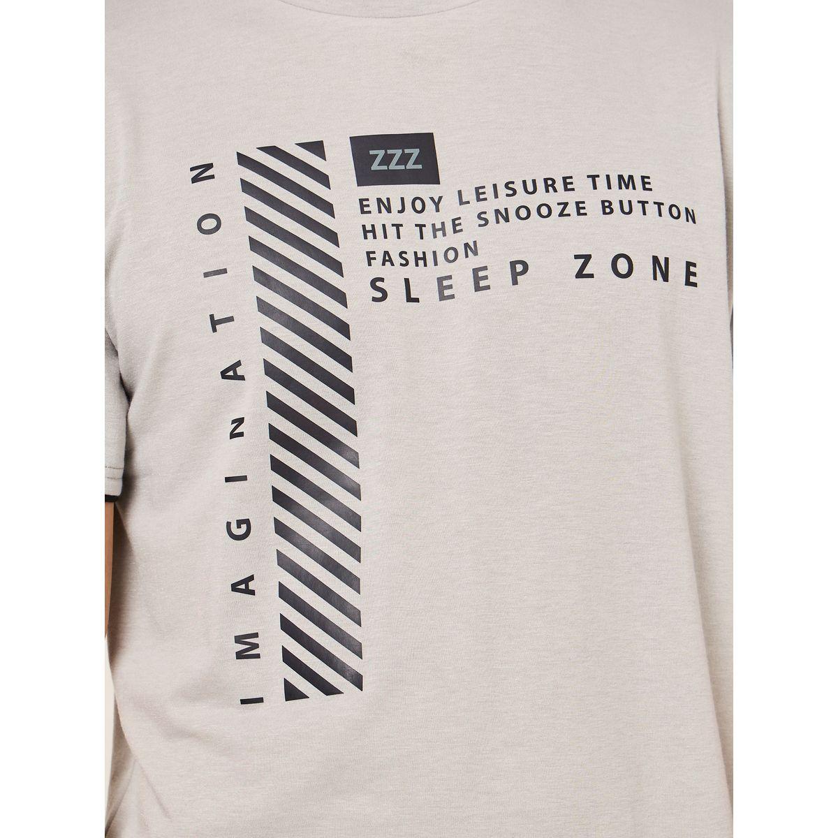 Styli Unwind Sleep Zone Graphic Print T-Shirt & Shorts Set-men-clothing-nightwear-sets-image-3