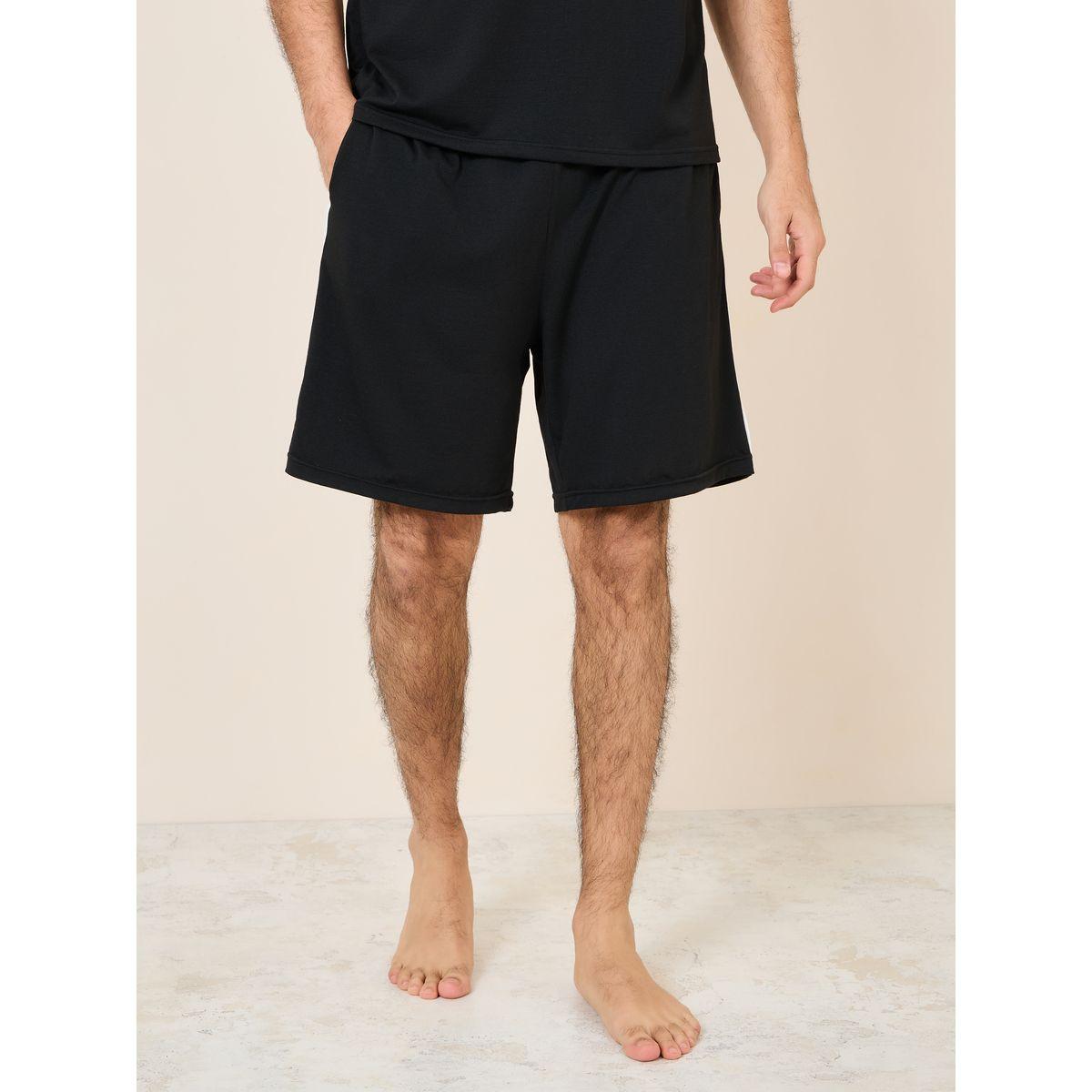 Styli Unwind Slogan Print SleepT-shirt and Short with Pocket Set-men-clothing-nightwear-sets-image-4