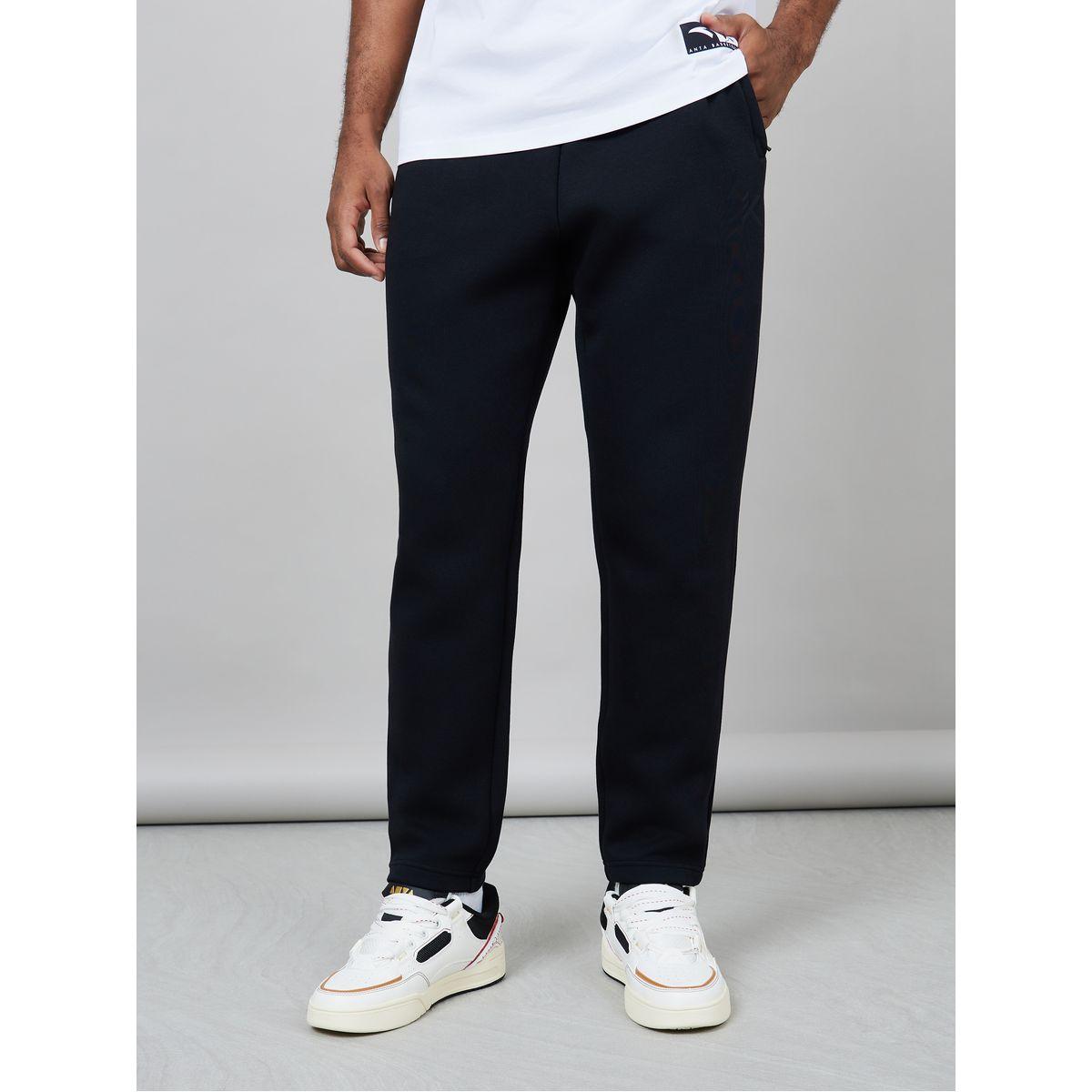 Anta Solid Relaxed Fit Knit Joggers-men-clothing-bottoms-joggers-image-1