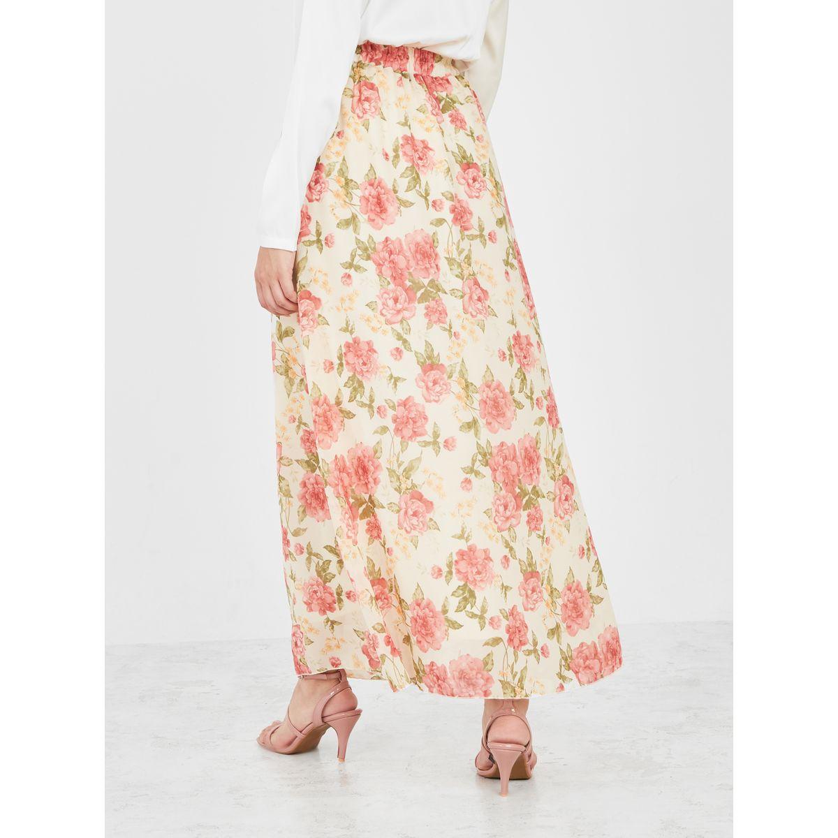 Styli Floral Print Flared A-Line Maxi Skirt-women-clothing-bottoms-skirts-image-4