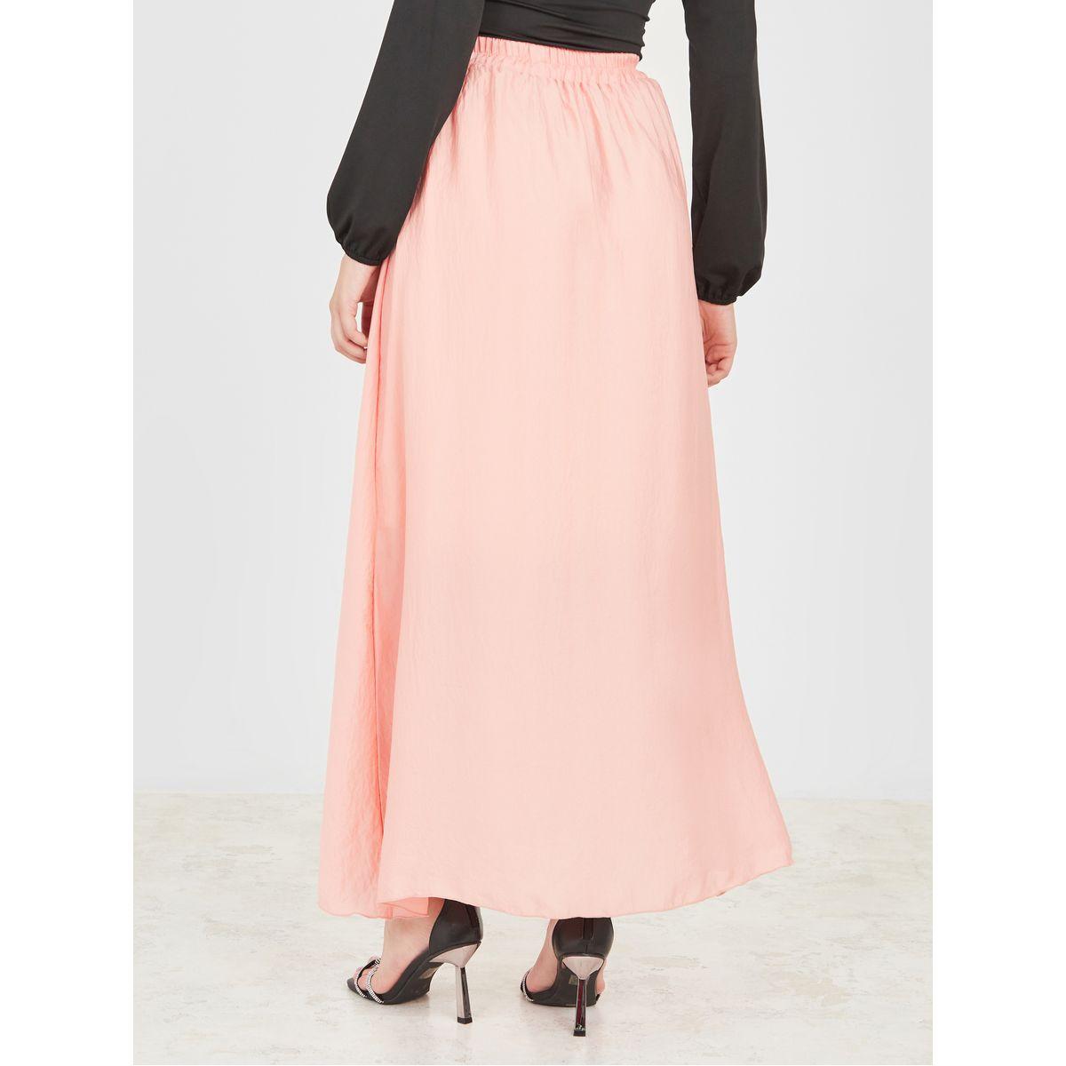Styli High Rise Satin A-Line Maxi Skirt-women-clothing-bottoms-skirts-image-4