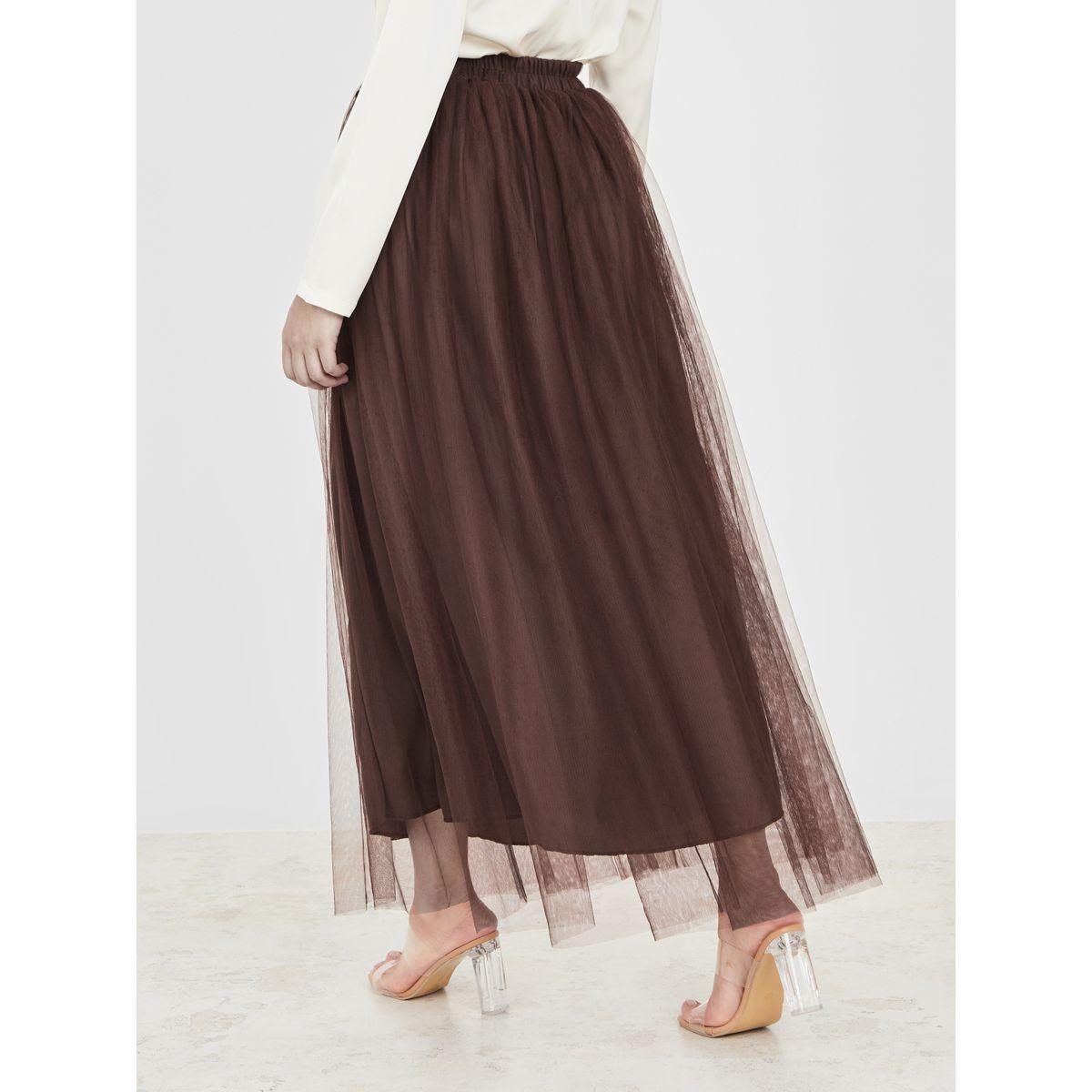 تنورة طويلة بتداخلات شبكية-women-clothing-bottoms-skirts-image-1