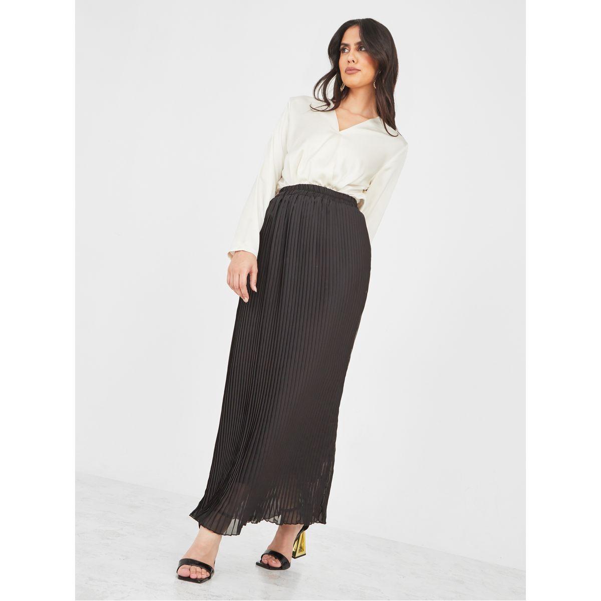 تنورة طويلة مزينة بكسرات-women-clothing-bottoms-skirts-image-2