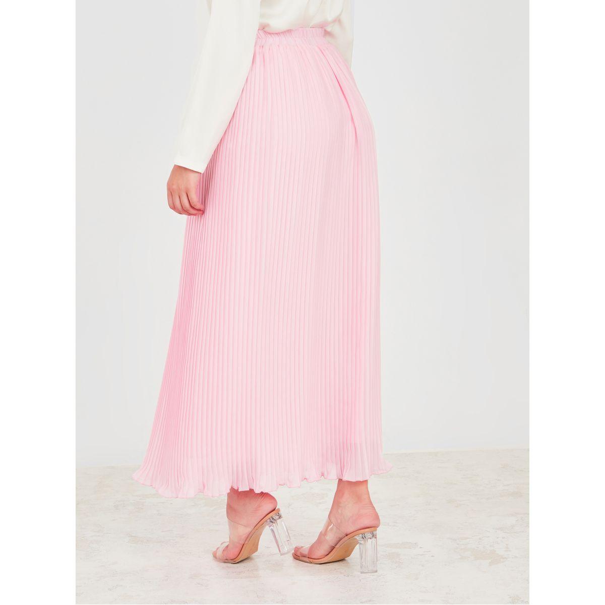 Styli Pleated A-Line Maxi Skirt-women-clothing-bottoms-skirts-image-4