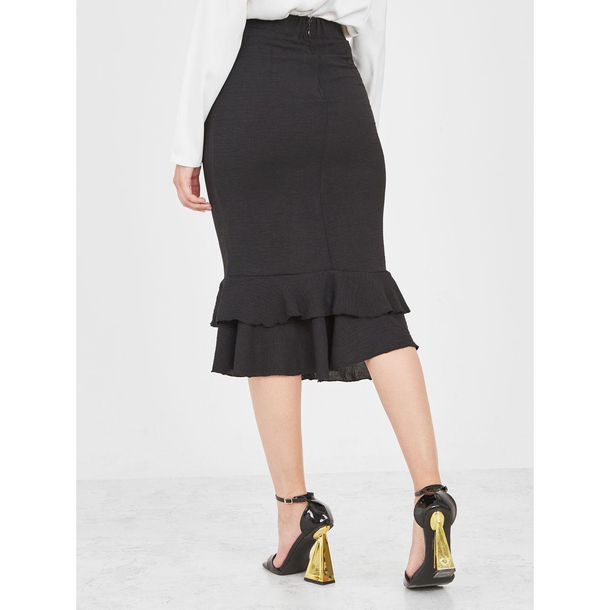 تنورة ميدي مزينة بكشكش-women-clothing-bottoms-skirts-image-4